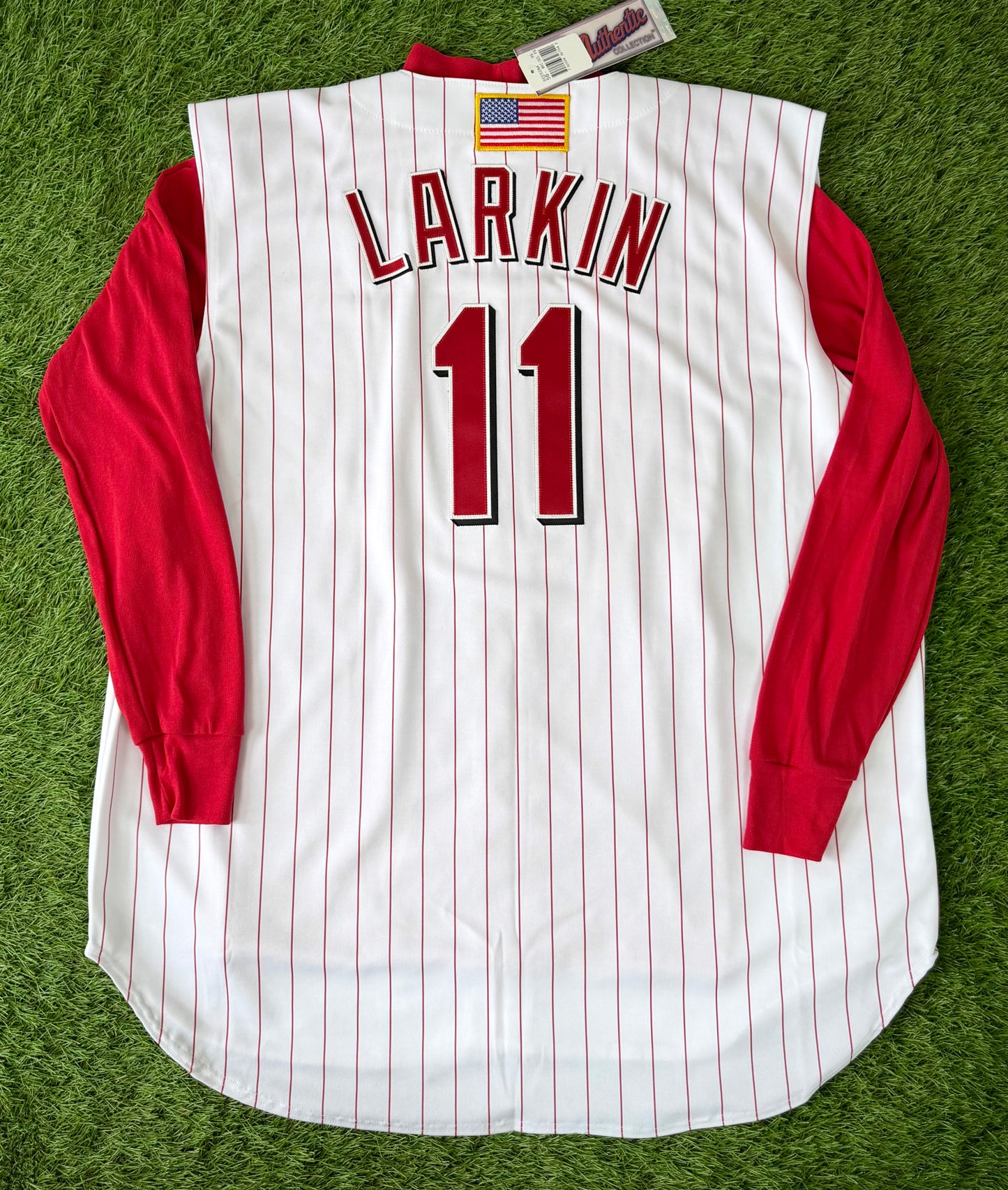 Cincinnati Reds Barry Larkin 2001 MLB Baseball Jersey (56/XXXL)