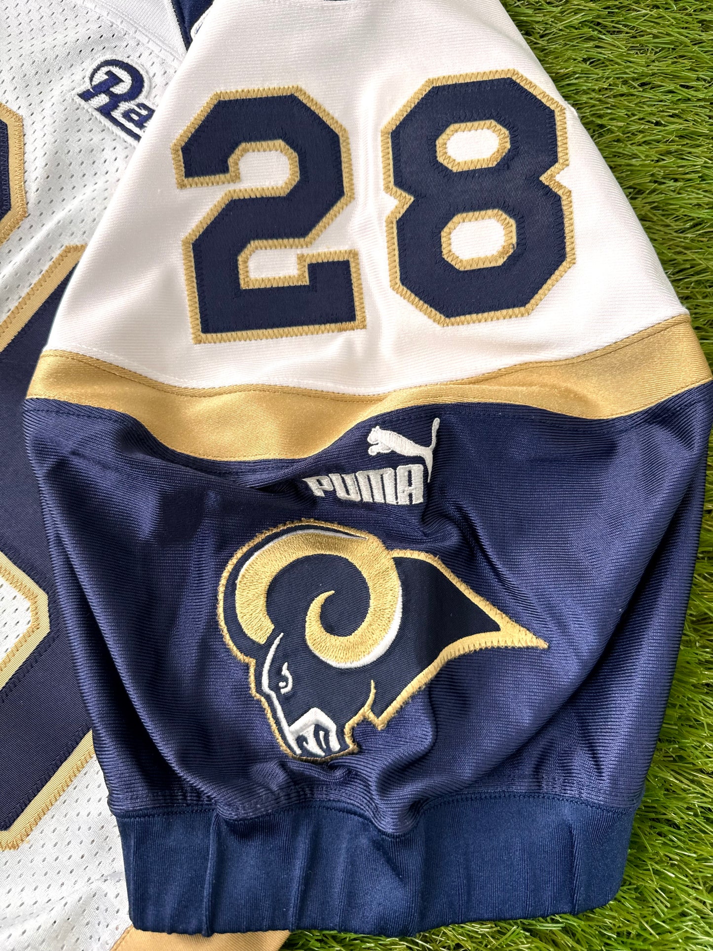 St. Louis Rams Marshall Faulk 2000 Team Issued NFL Football Jersey (48/XL)
