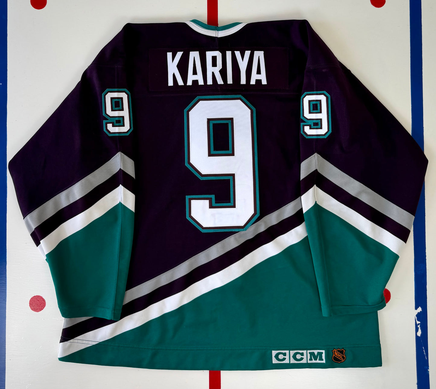 Anaheim Mighty Ducks Paul Kariya 1994-1995 NHL Hockey Jersey (54/XXL)