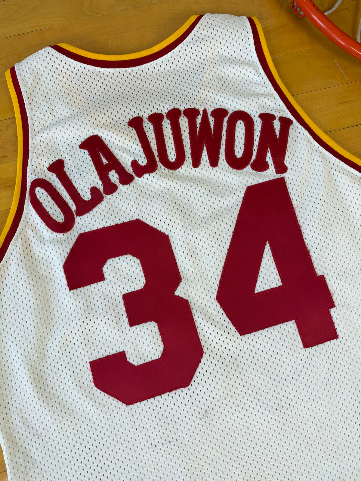 Houston Rockets Hakeem Olajuwon 1989-1990 NBA Basketball Jersey (44/Large)