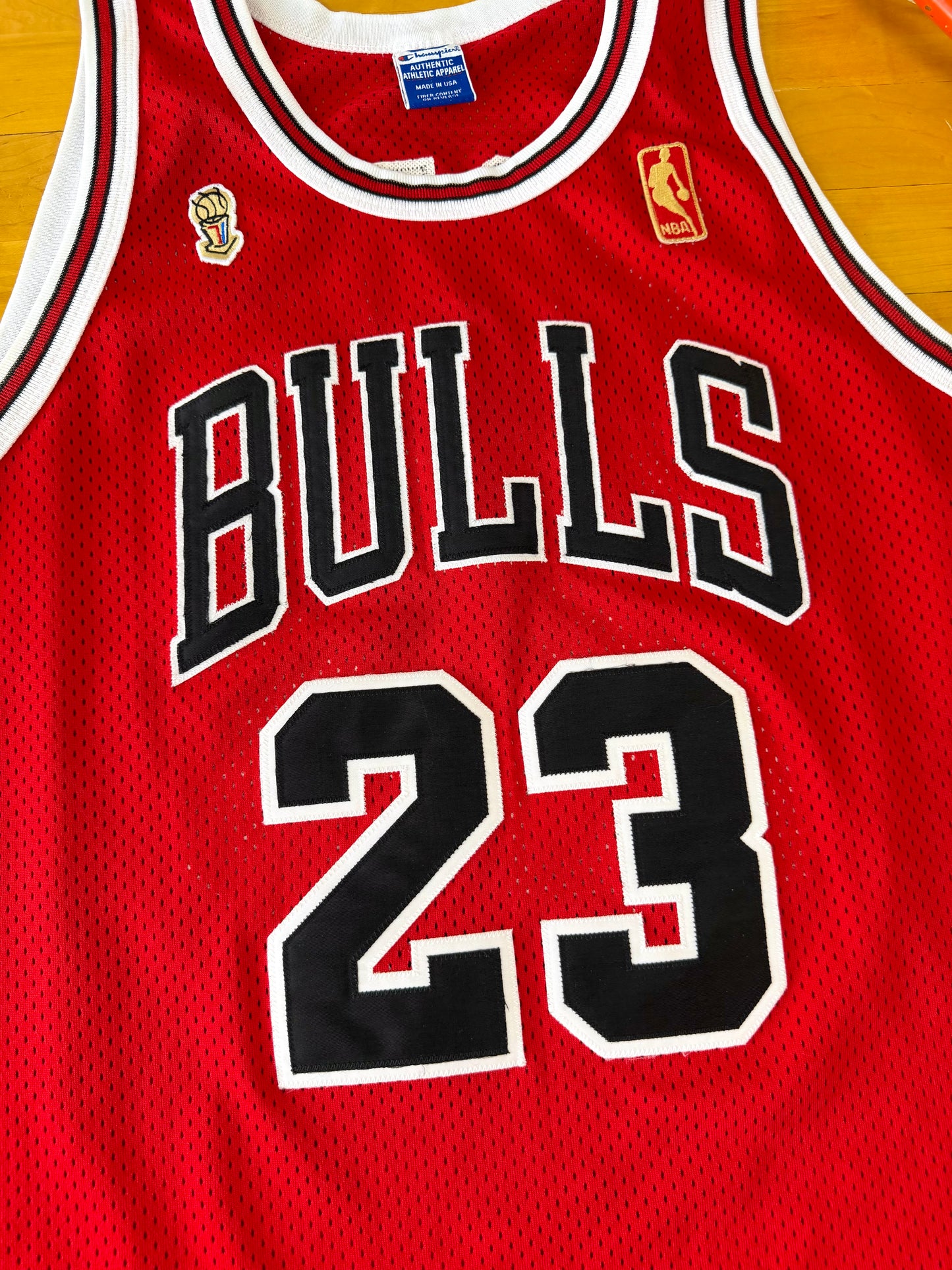 Chicago Bulls Michael Jordan “Flu Game” 1997 NBA Finals Basketball Jersey (48/XL)
