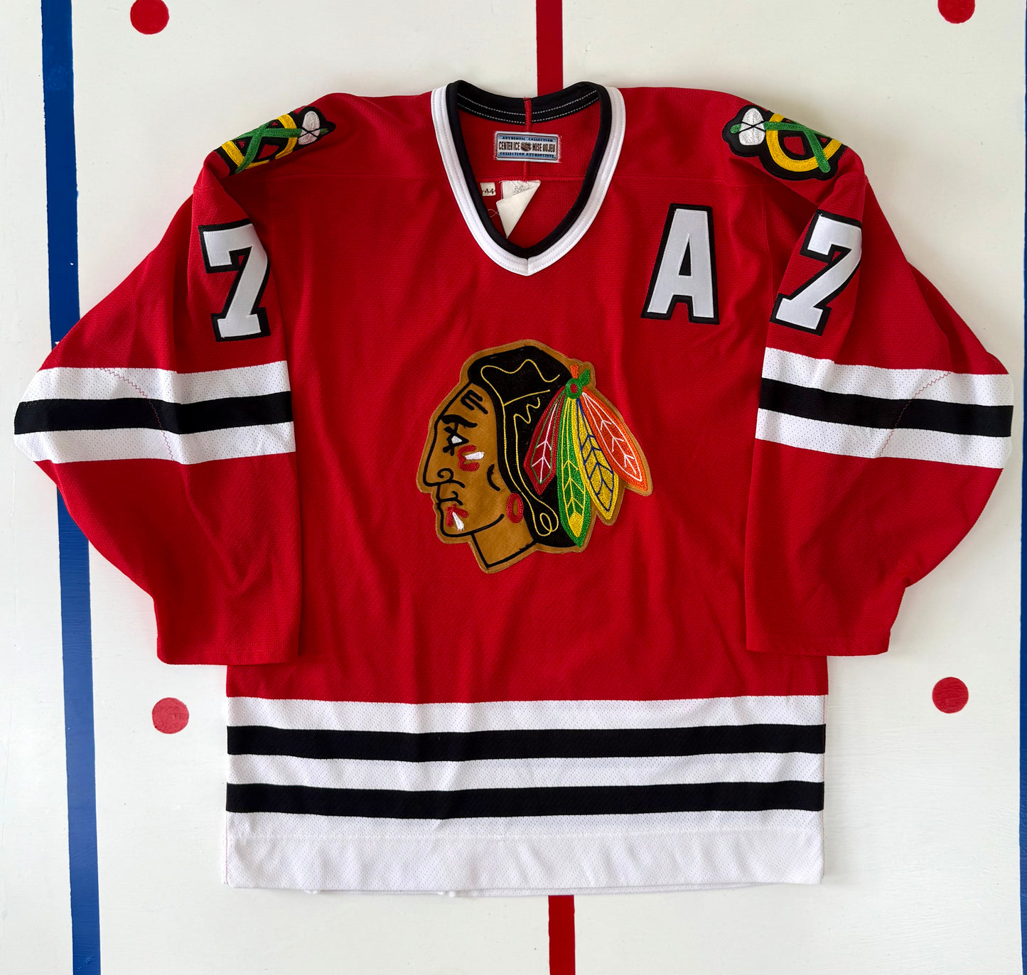 Chicago Blackhawks Chris Chelios 1993-1995 NHL Hockey Jersey (44/Medium)