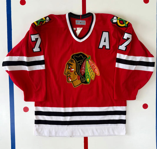 Chicago Blackhawks Chris Chelios 1993-1995 NHL Hockey Jersey (44/Medium)