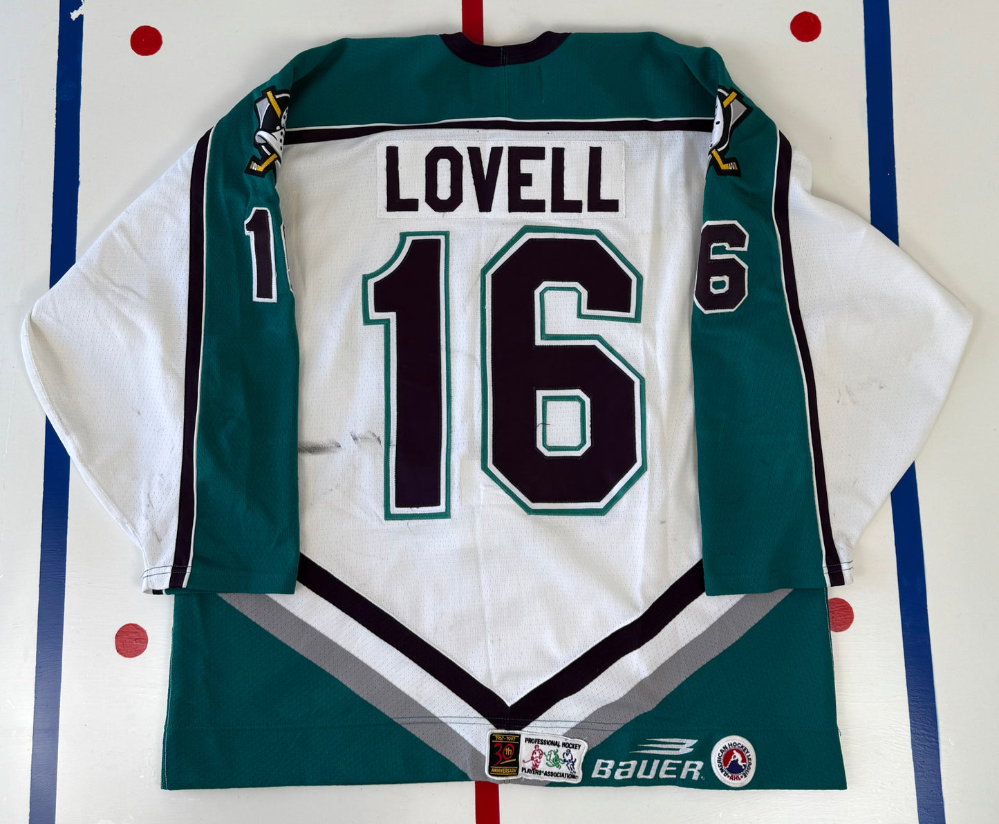 Cincinnati Mighty Ducks 1997-1998 Tim Lovell AHL Hockey Jersey (54/XXL)