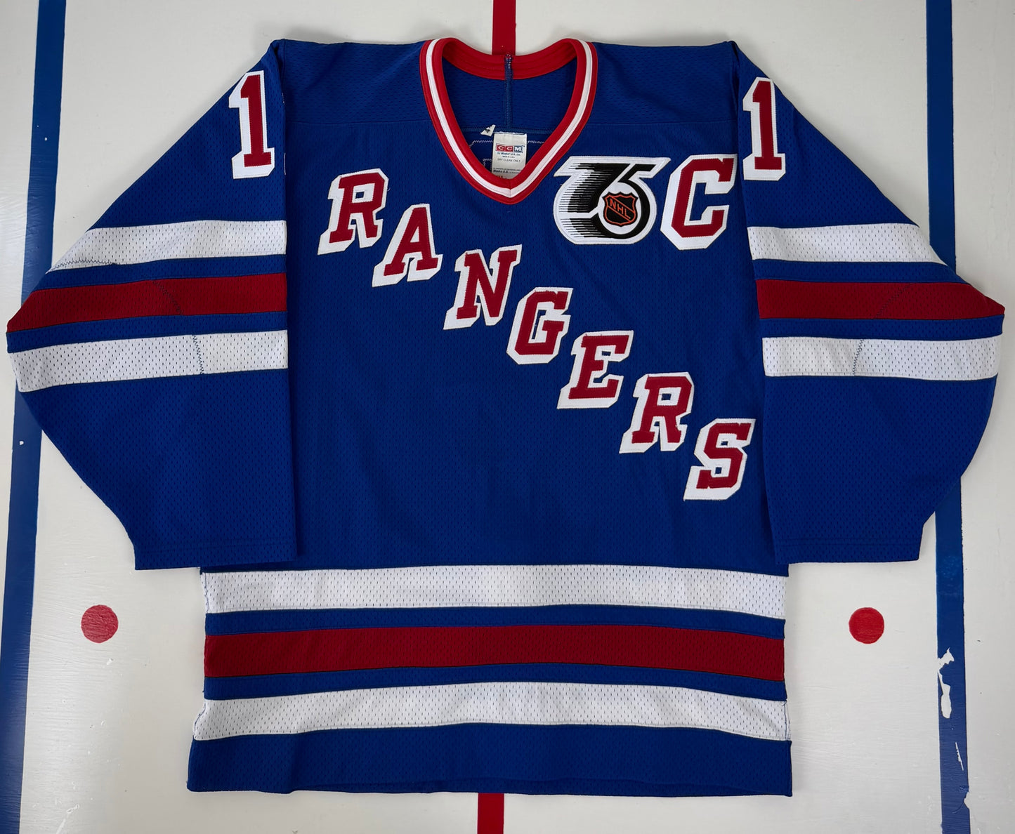 New York Rangers Mark Messier 1991-1992 NHL Hockey Jersey (44/Medium)