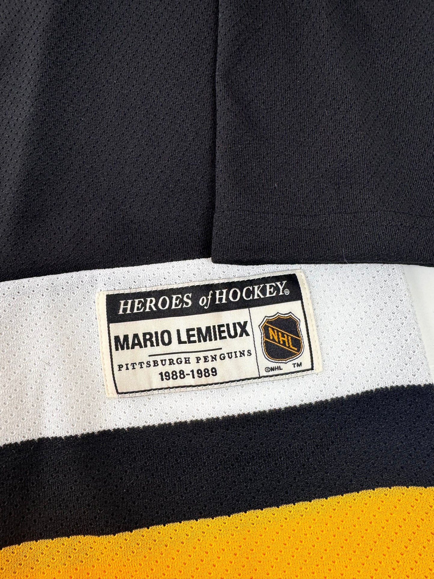 Pittsburgh Penguins Mario Lemieux 1992 Stanley Cup Finals NHL Hockey Jersey (XL)