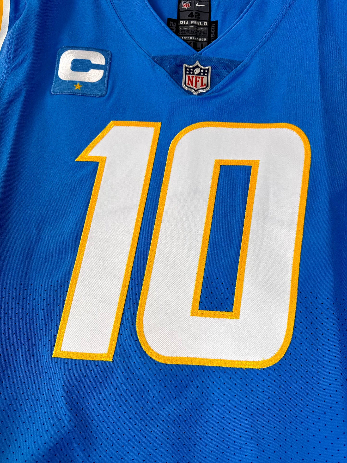LA Chargers 2020 Justin Herbert NFL Football Jersey (42/Medium)