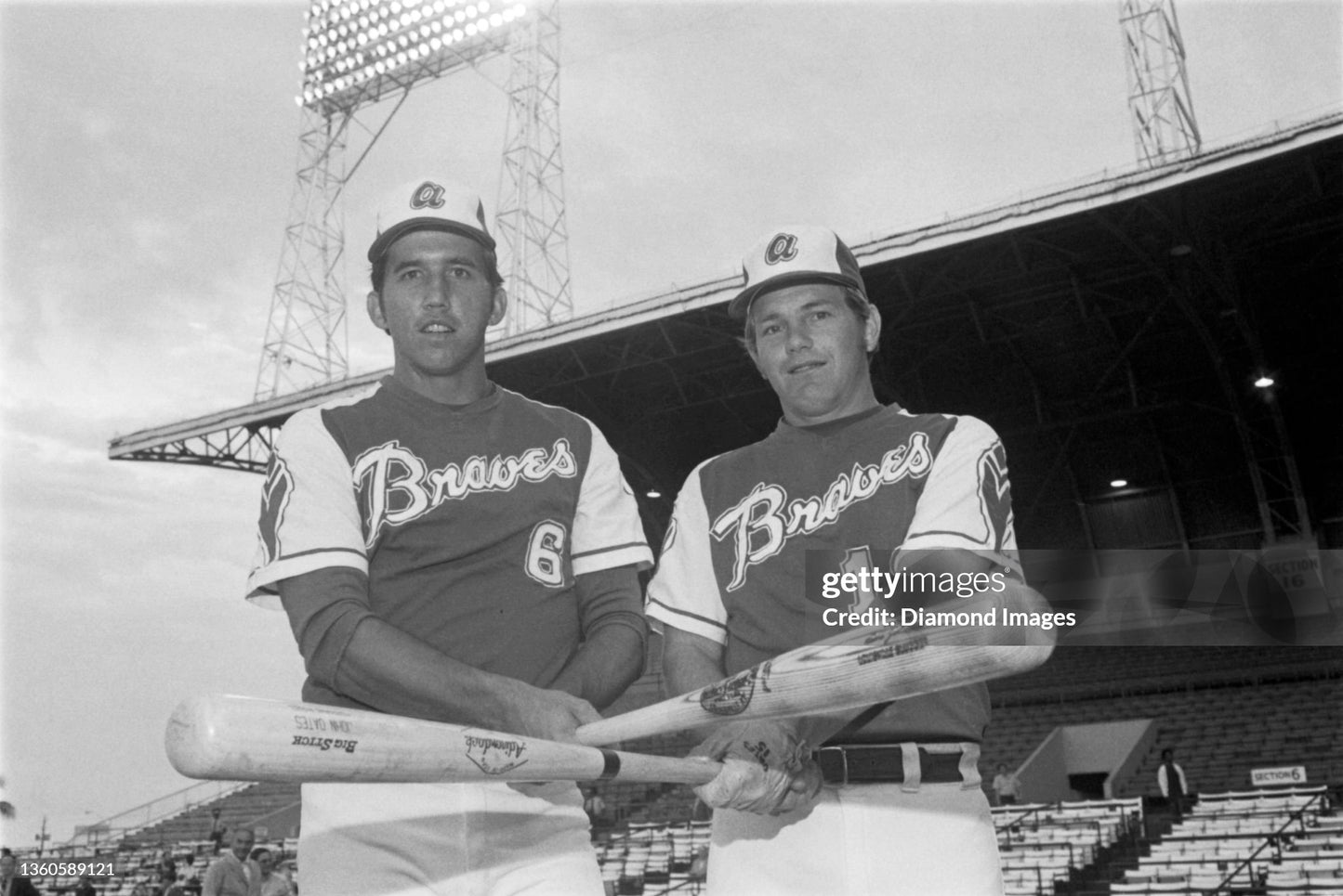 Atlanta Braves Johnny Oates 1973 Game Worn MLB Baseball Jersey (42/Large)