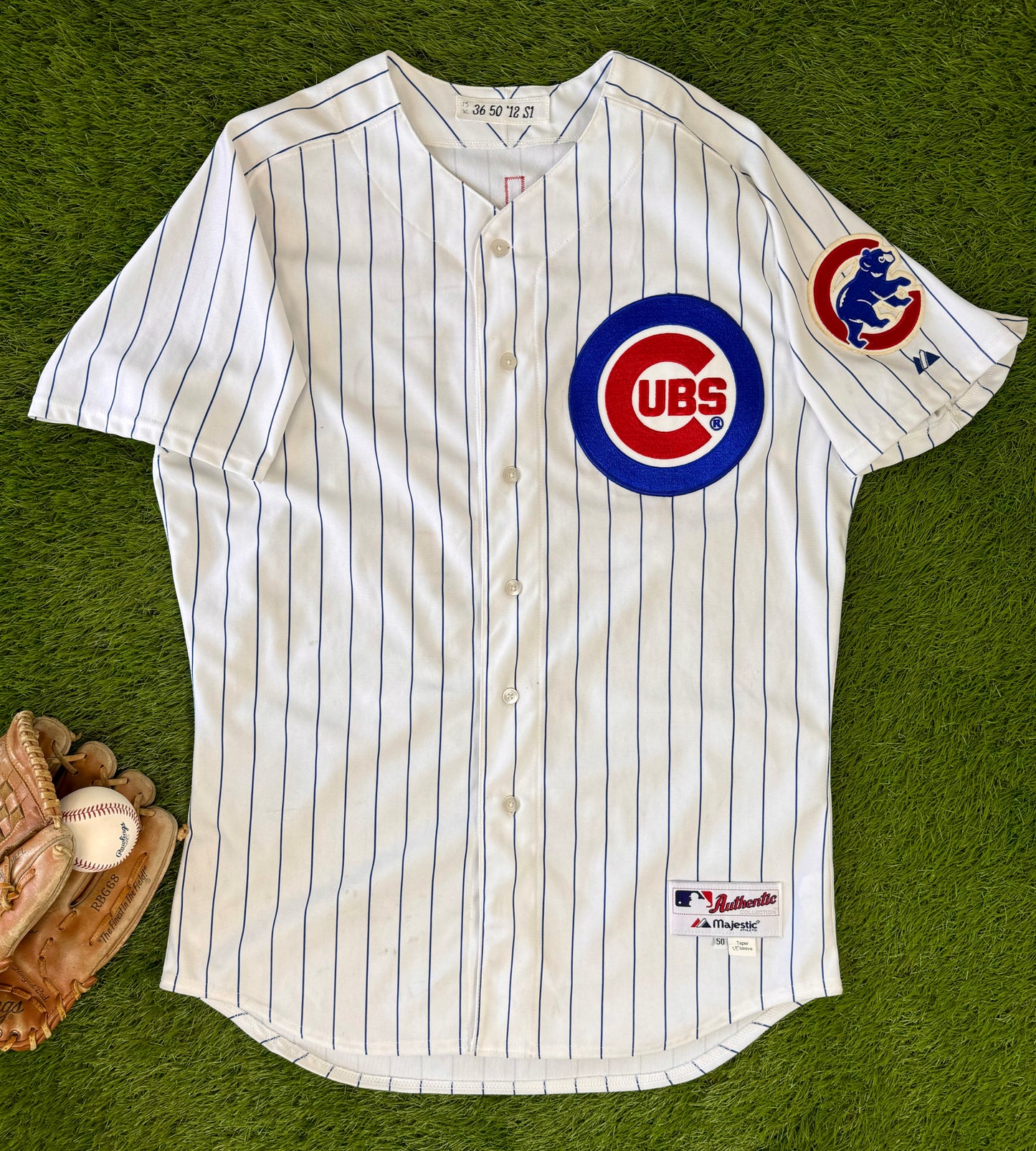 Chicago Cubs Randy Wells 2012 Game Issued Jersey (50/XL)