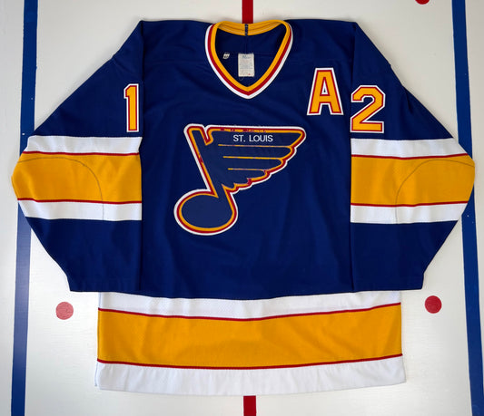 St. Louis Blues Adam Oates 1989-1990 NHL Hockey Jersey (48/Large)