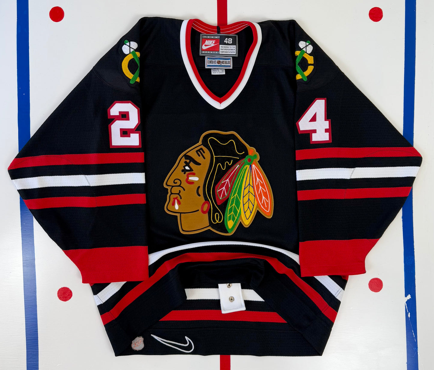 Chicago Blackhawks 1996-1999 Bob Probert NHL Hockey Jersey (48/Medium)