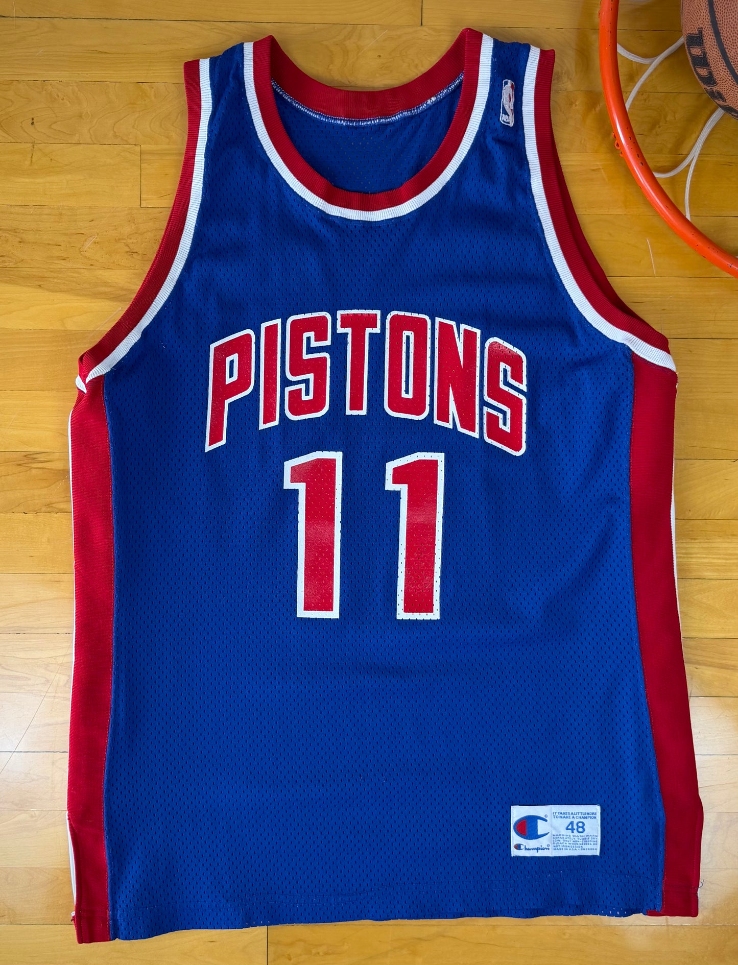 Detroit Pistons Isiah Thomas 1992-1993 NBA Basketball Jersey (48/XL)