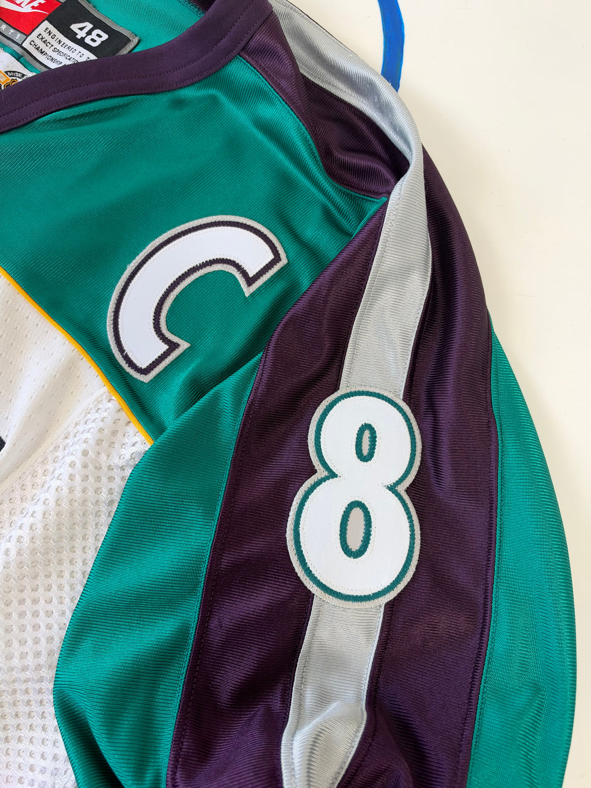 Anaheim Mighty Ducks Teemu Selanne 1997 Japan Game One NHL Hockey Jersey (48/Medium)