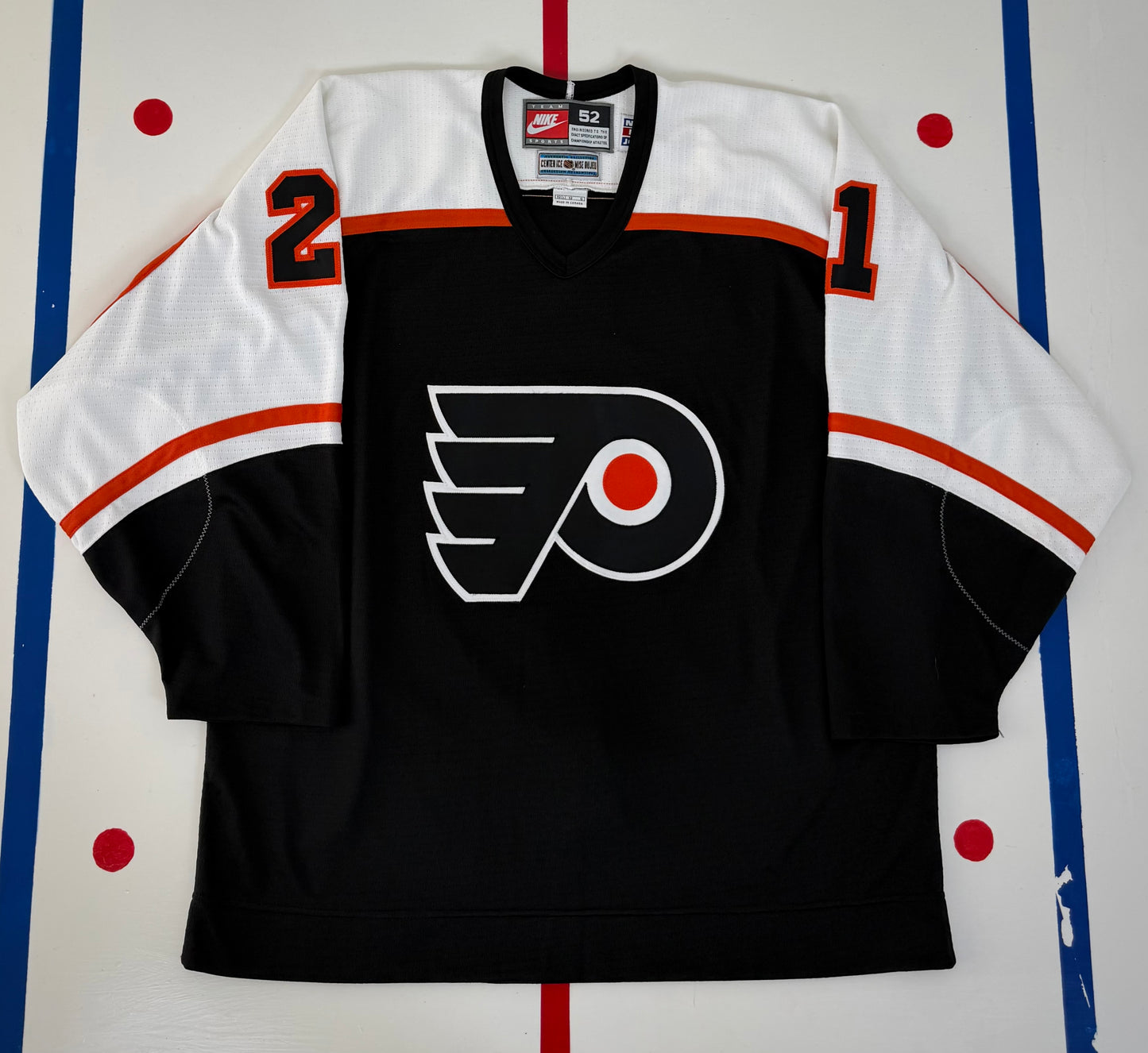 Philadelphia Flyers Dan Kordic 1997-1999 Alternate NHL Hockey Jersey (52/Large)