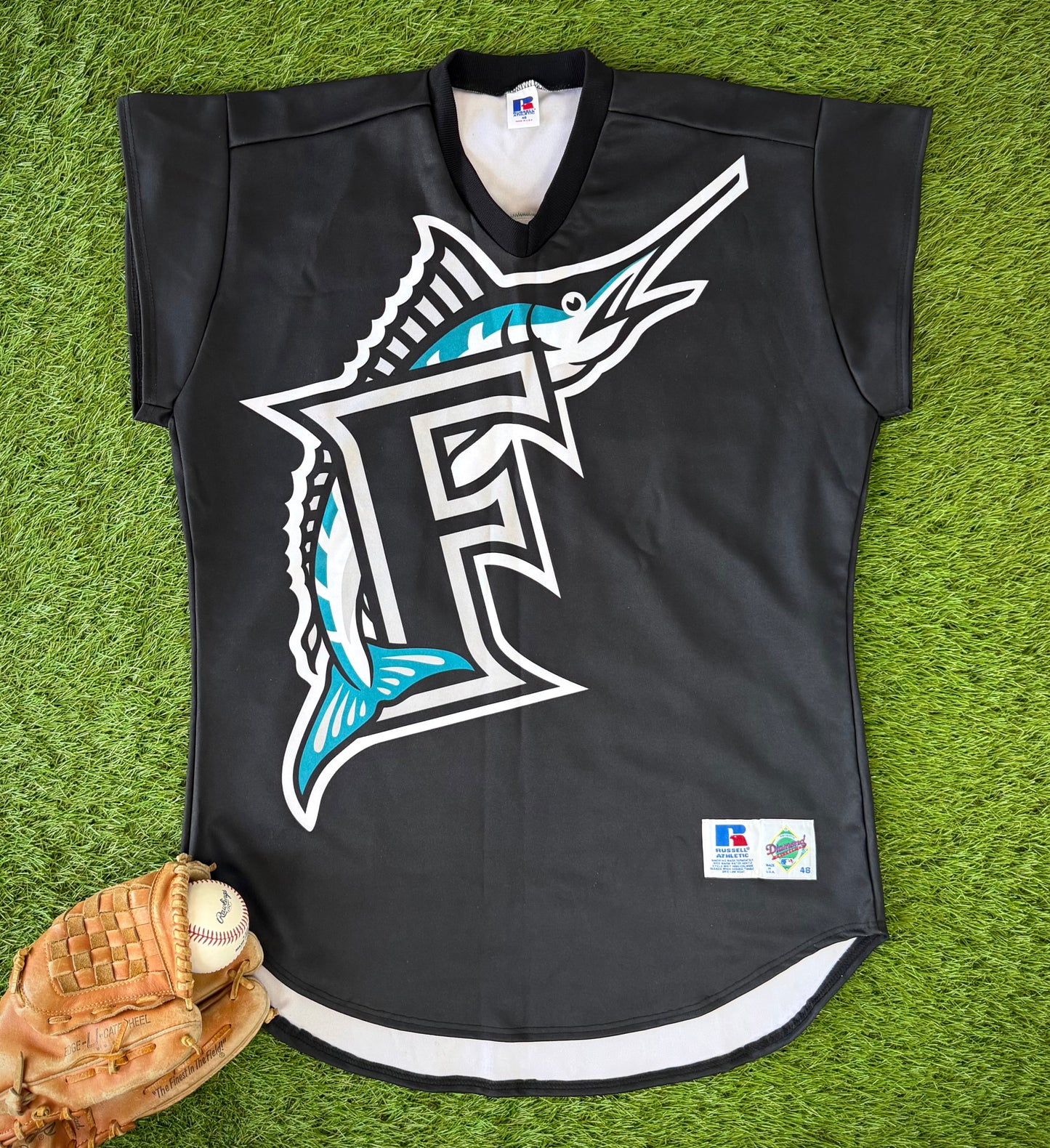 Florida Marlins Brian Meadows Autographed 1999 TATC MLB Baseball Jersey (48/XL)