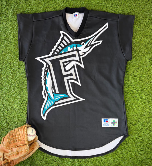 Florida Marlins Brian Meadows Autographed 1999 TATC MLB Baseball Jersey (48/XL)