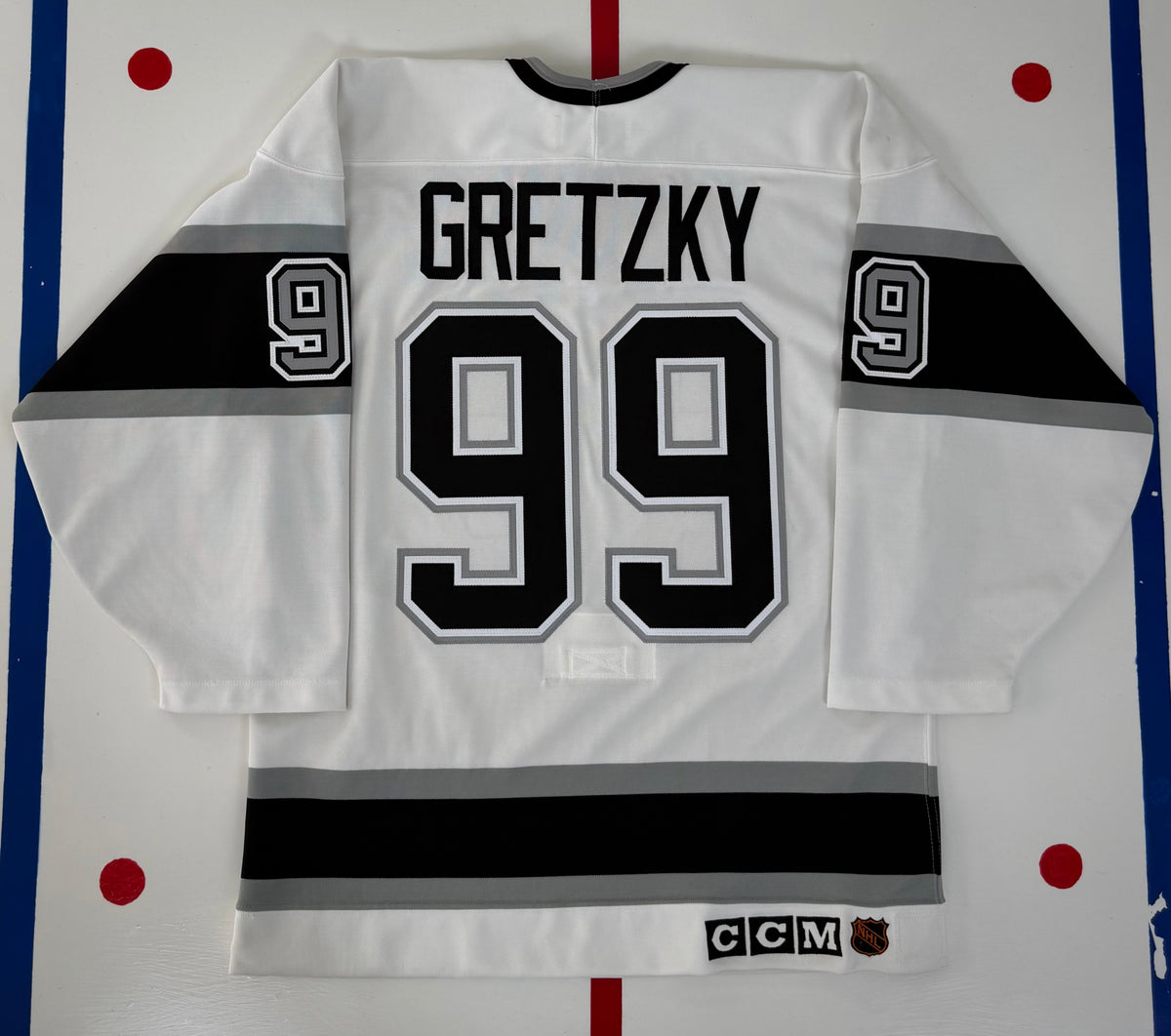 Los Angeles Kings Wayne Gretzky 1993 Stanley Cup Finals NHL Hockey Jersey (44/Medium)