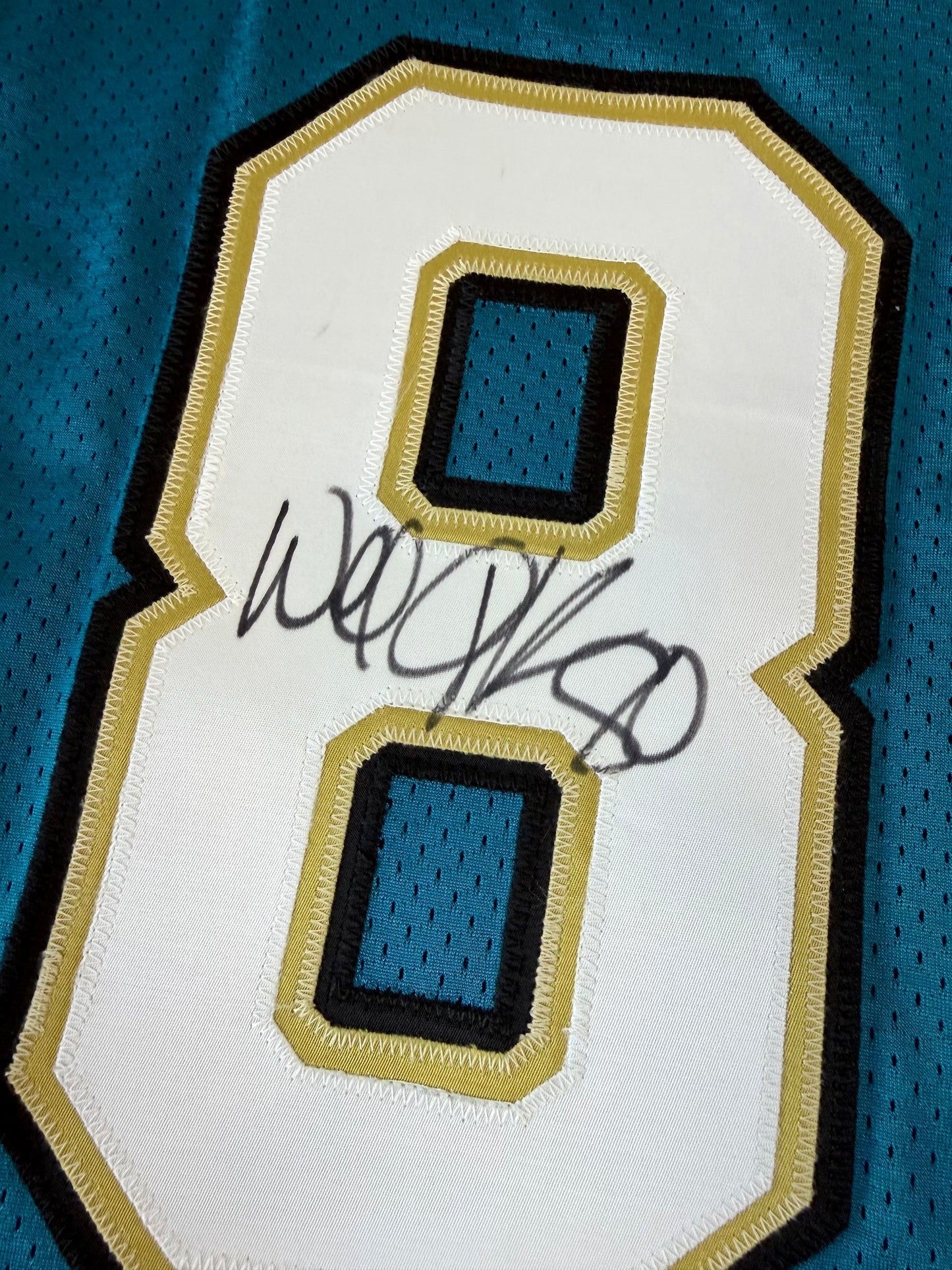 Jacksonville Jaguars Willie Jackson 1995 Autographed NFL Football Jersey (52/XXL)