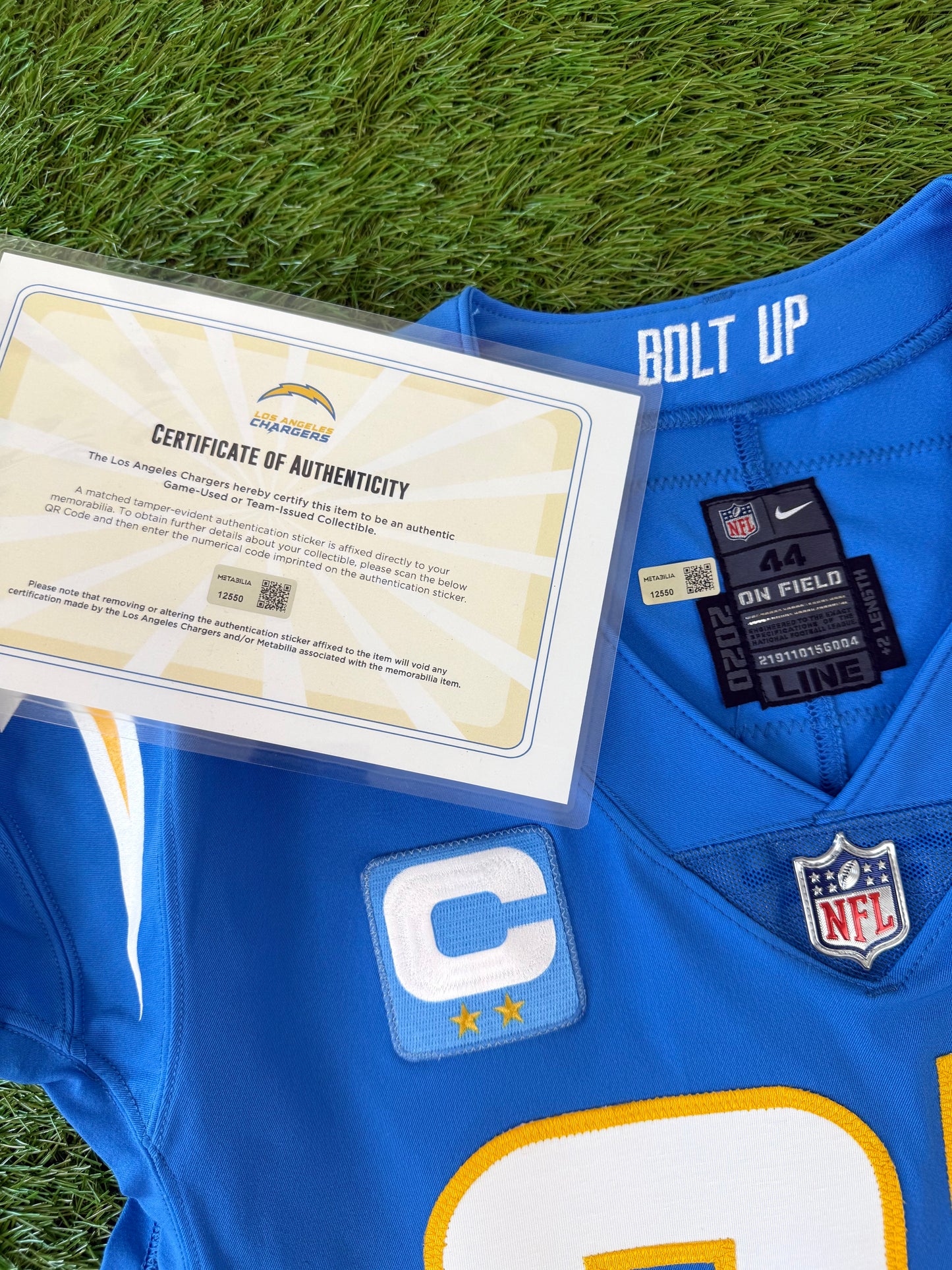 San Diego Chargers Joey Bosa 2022 Team Issued NFL Football Jersey (44/Large)
