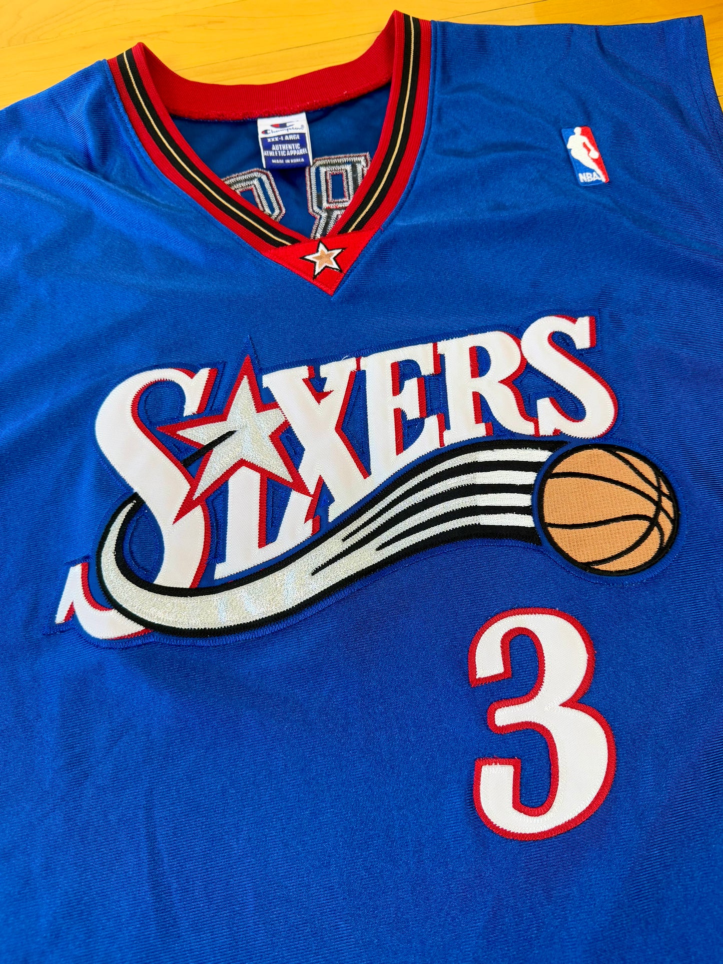 Philadelphia 76ers Allen Iverson 2000-2001 Alternate NBA Basketball Jersey (56/XXXL)