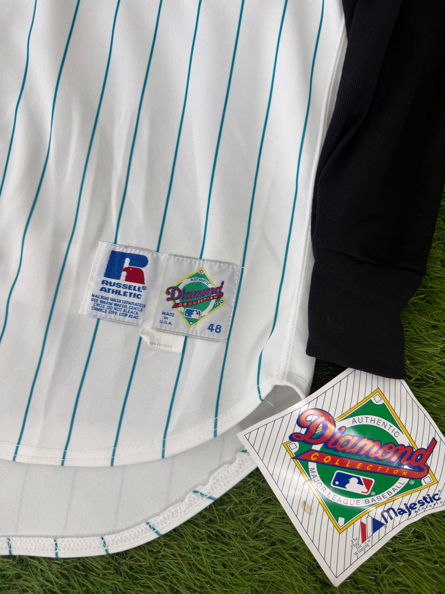 Florida Marlins Gary Sheffield 1995-1998 MLB Baseball Vest Jersey & Long Sleeved Undershirt (48/XL)