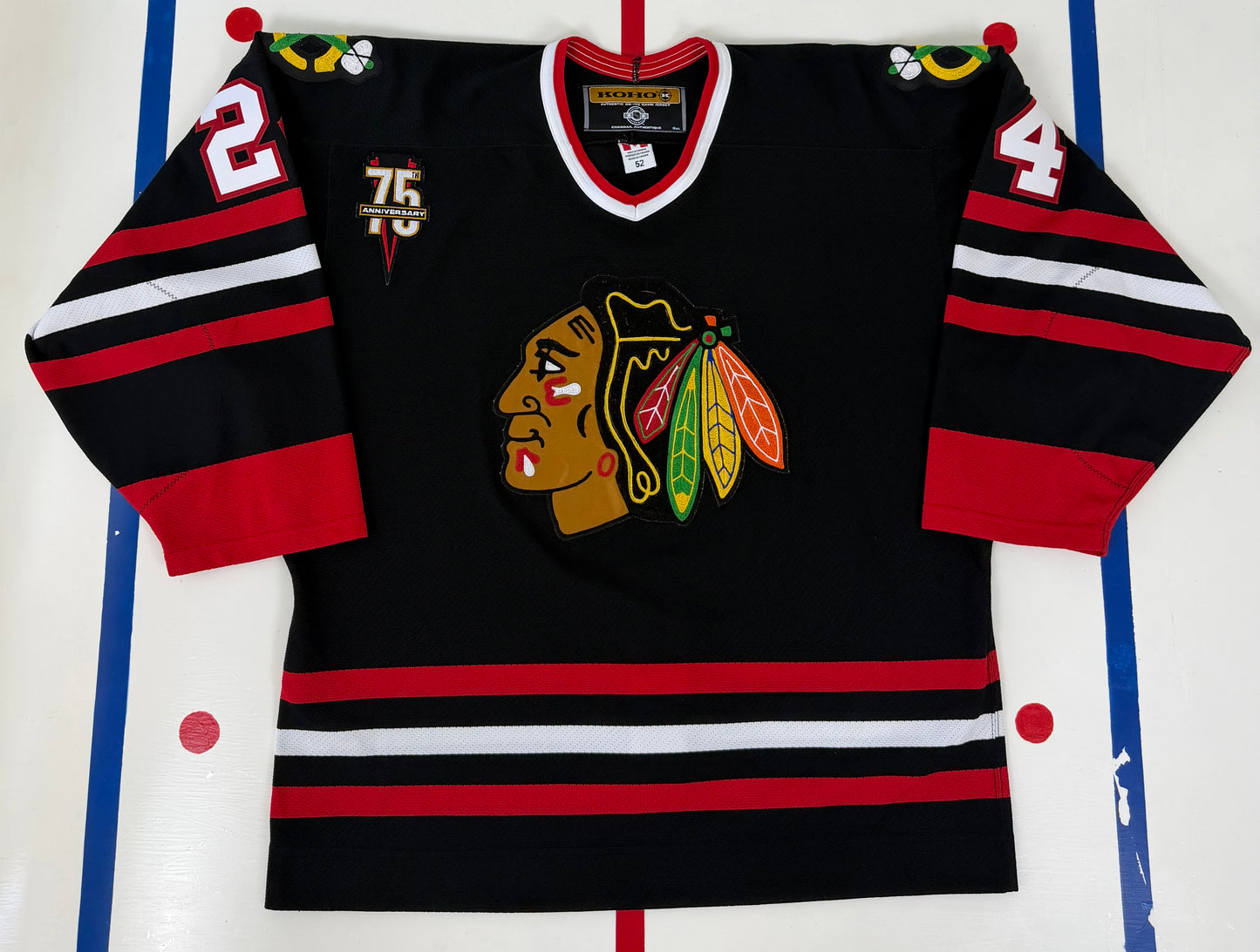 Chicago Blackhawks Bob Probert 2000-2001 Alternate NHL Hockey Jersey (52/XL)