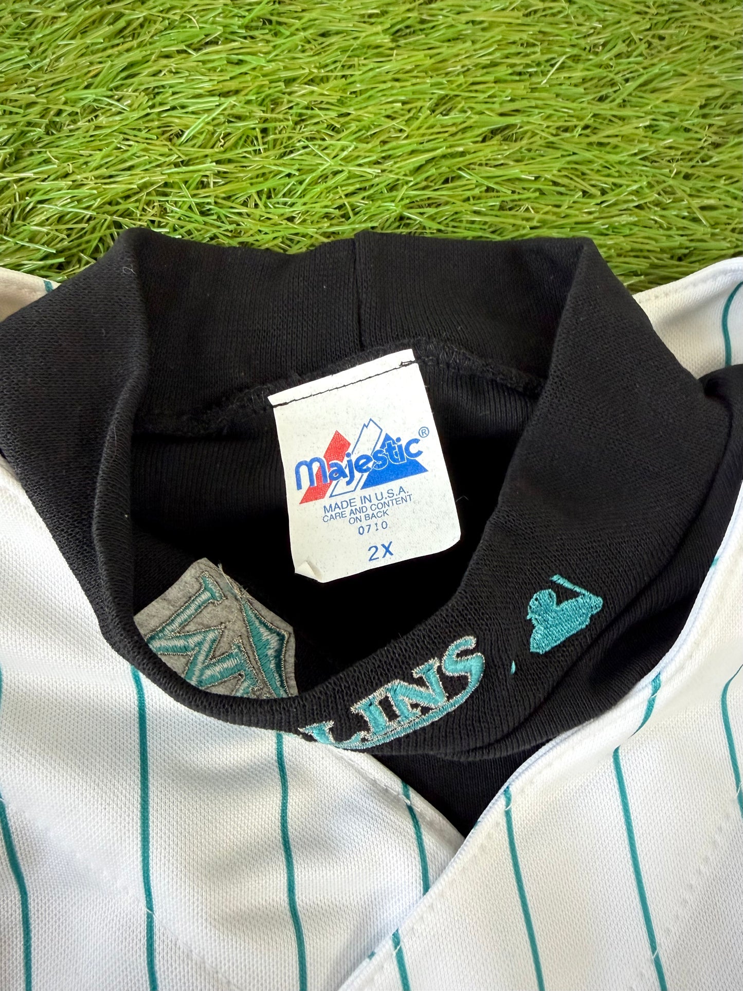 Florida Marlins Josh Beckett 2001-2002 Vest MLB Baseball Jersey and Long Sleeved Undershirt (52/XXL)