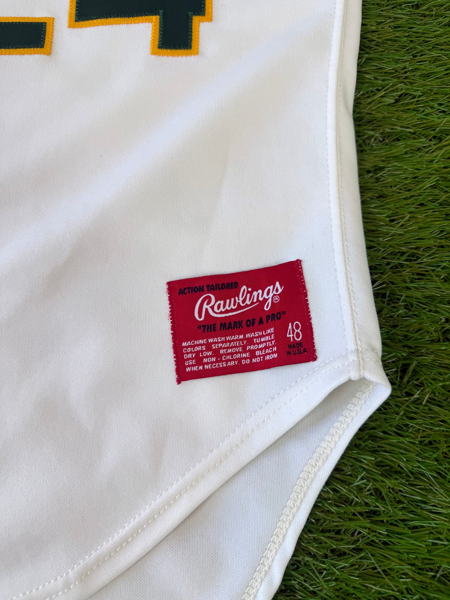 Oakland Athletics Rickey Henderson 1989 World Series MLB Baseball Jersey (48/XL)