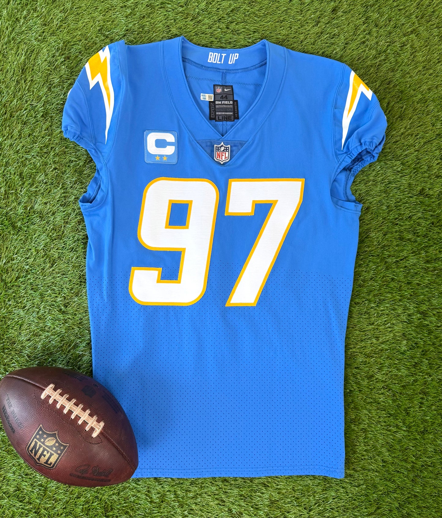 San Diego Chargers Joey Bosa 2022 Team Issued NFL Football Jersey (44/Large)