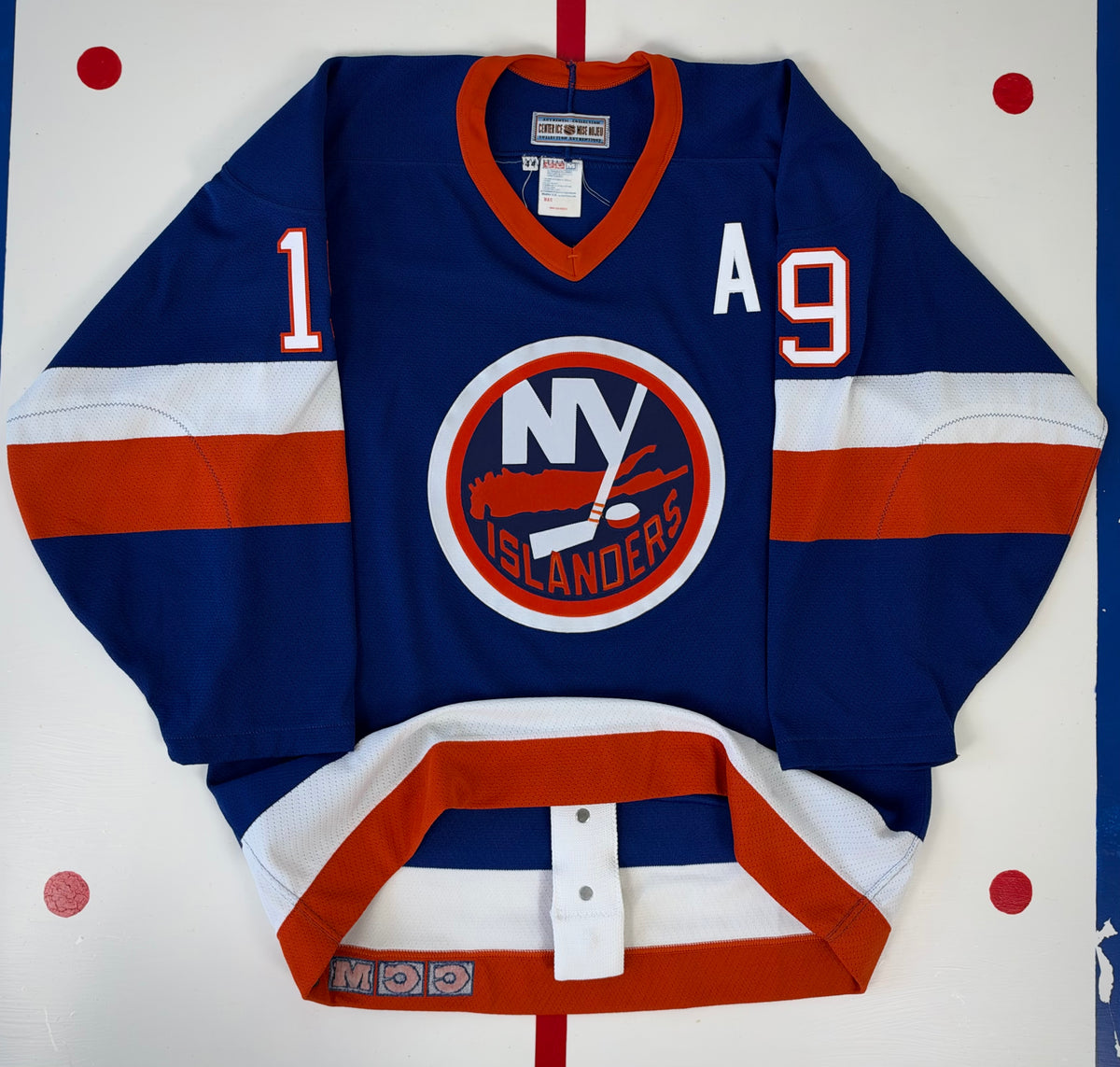New York Islanders Bryan Trottier 1990 NHL Hockey Jersey (44/Medium)