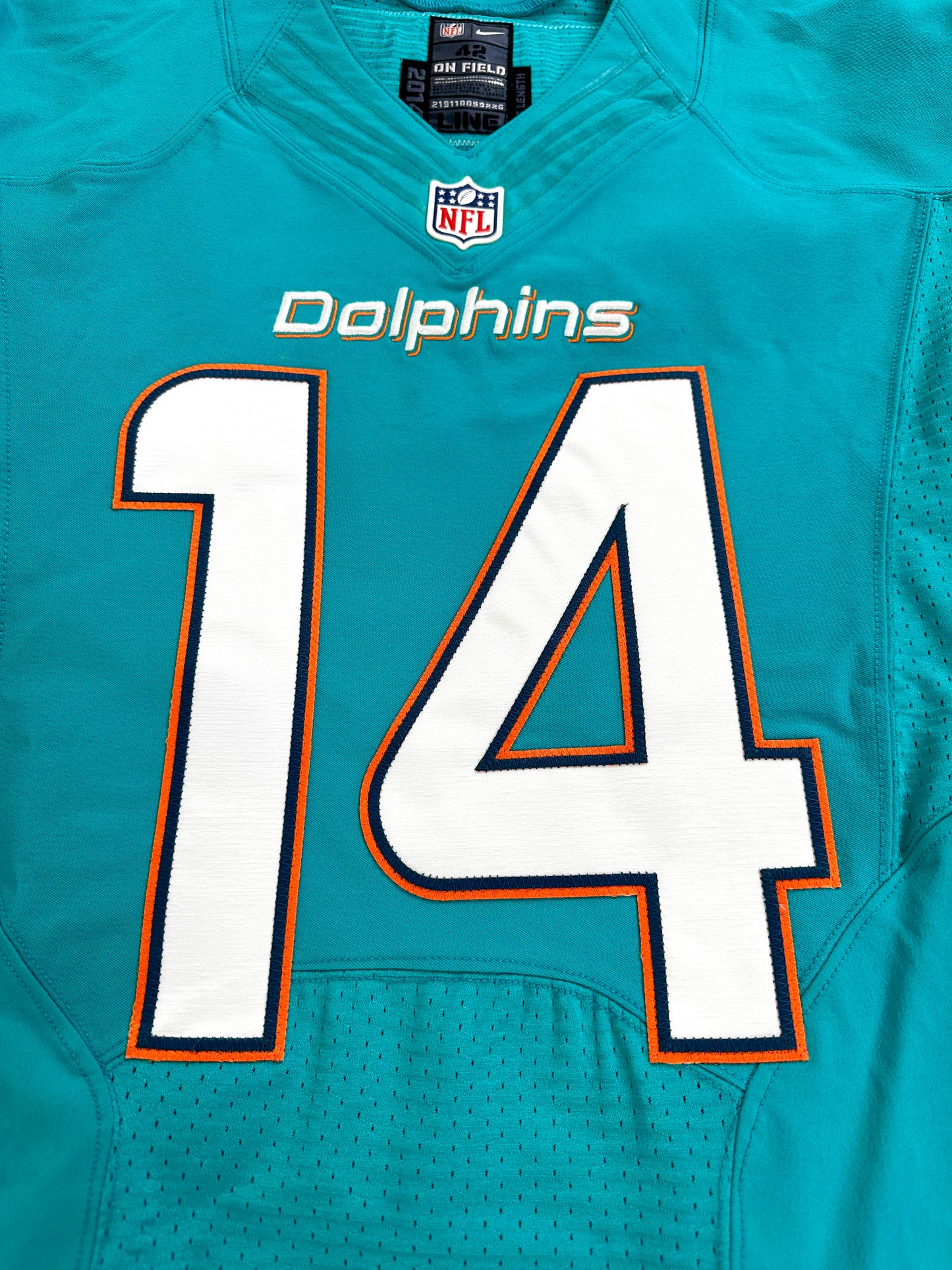 Miami Dolphins Jarvis Landry 2014 Team Issued NFL Football Jersey (42/Large)