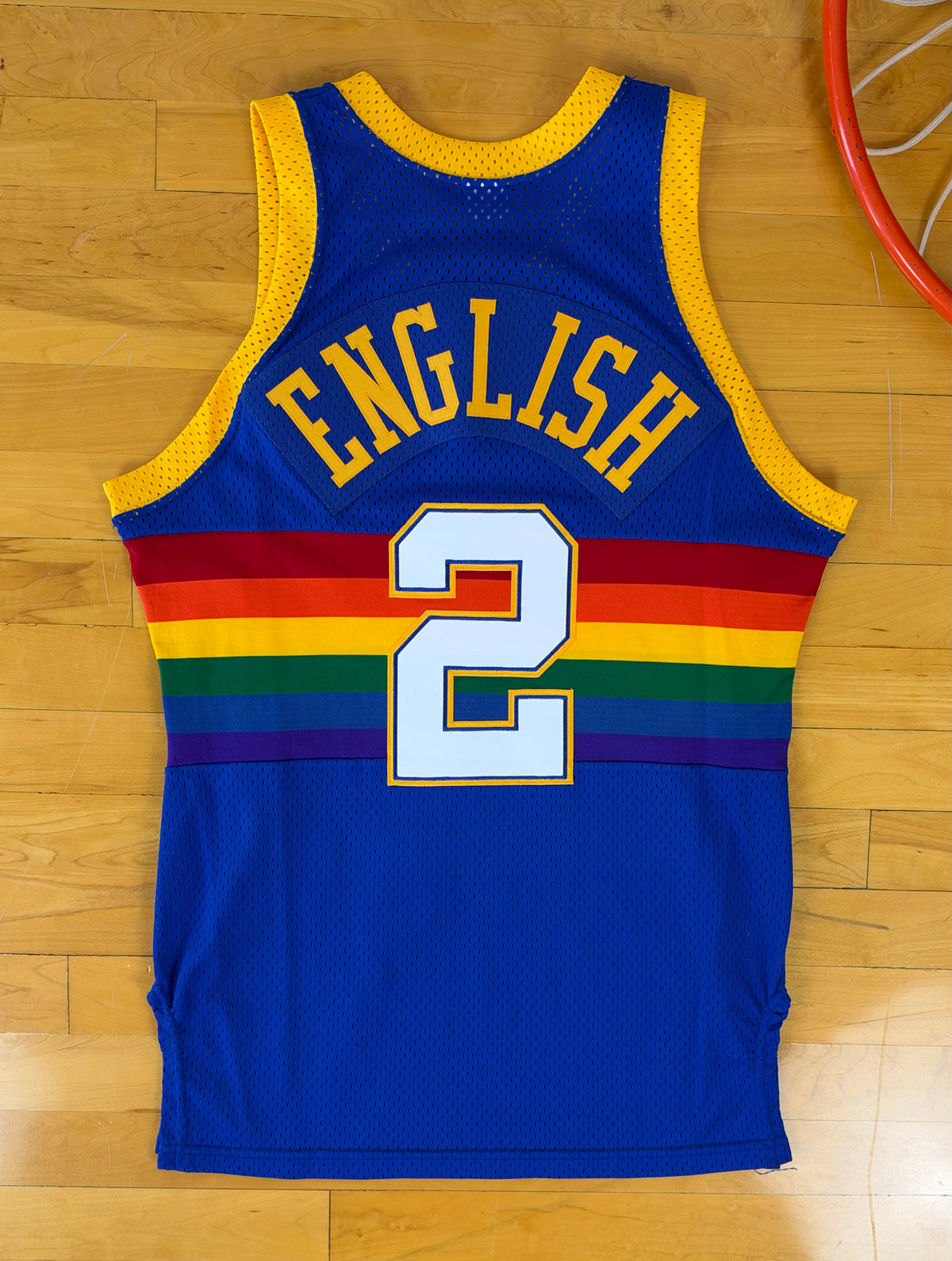 Denver Nuggets Alex English 1985-1986 NBA Basketball Jersey (40/Medium)