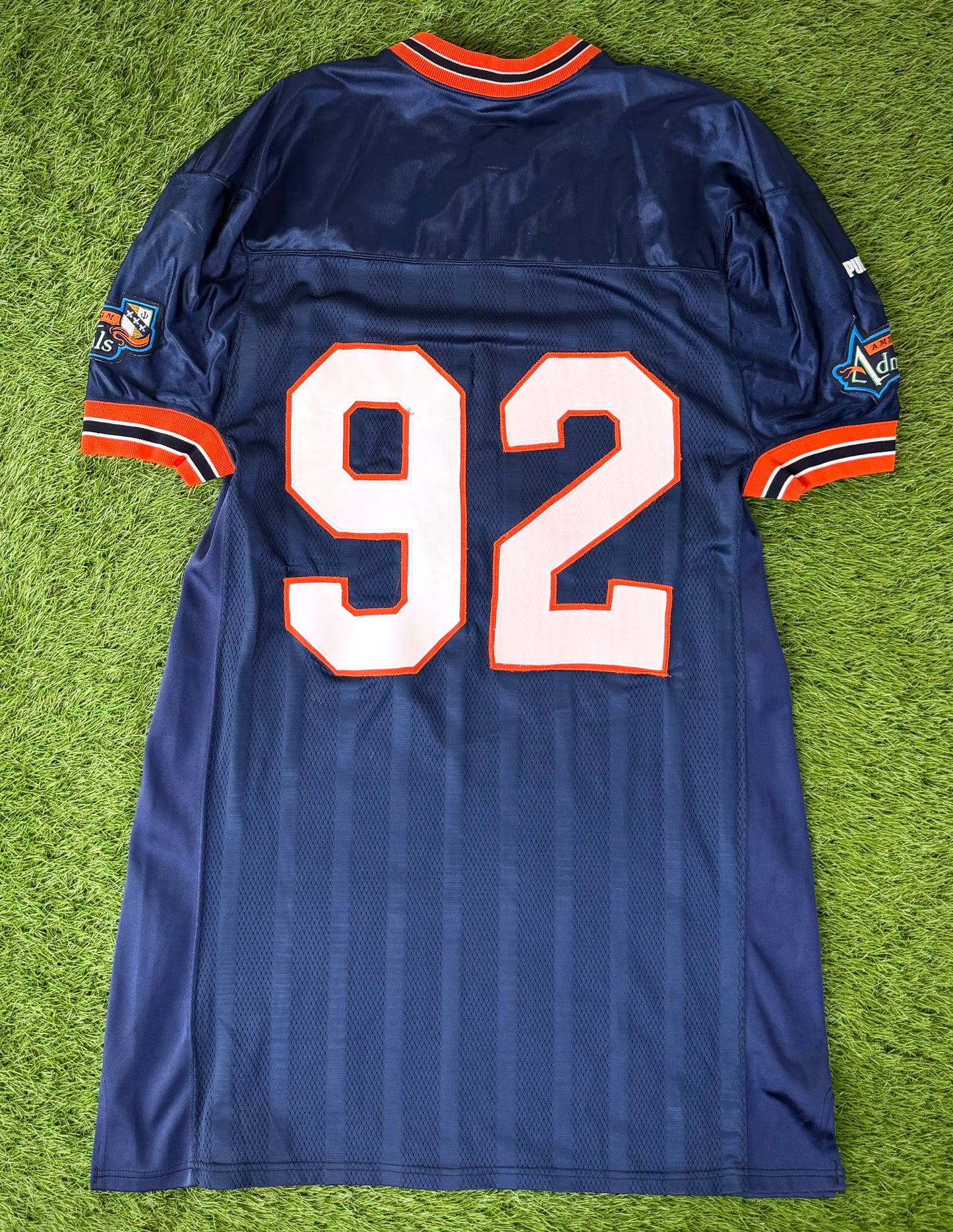 Amsterdam Admirals David Sanders 1999 NFL Europe Game Worn Football Jersey (50/XXL)