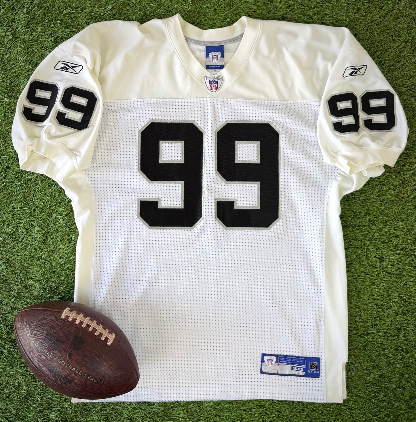 Oakland Raiders Warren Sapp 2004 NFL Football Jersey (50/XL)