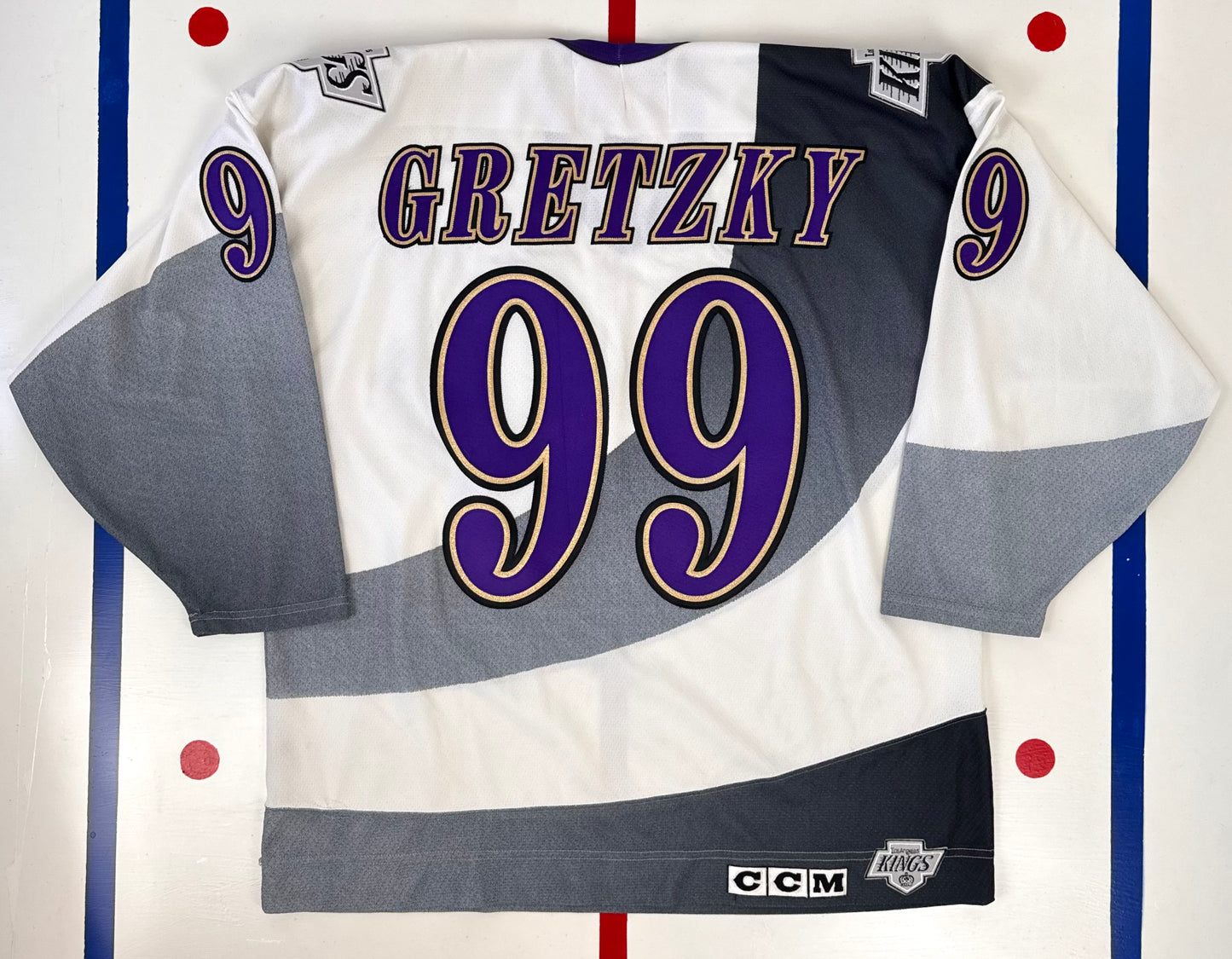 Los Angeles Kings 1995-1996 Wayne Gretzky Alternate “Burger King” NHL Hockey Jersey (XL)