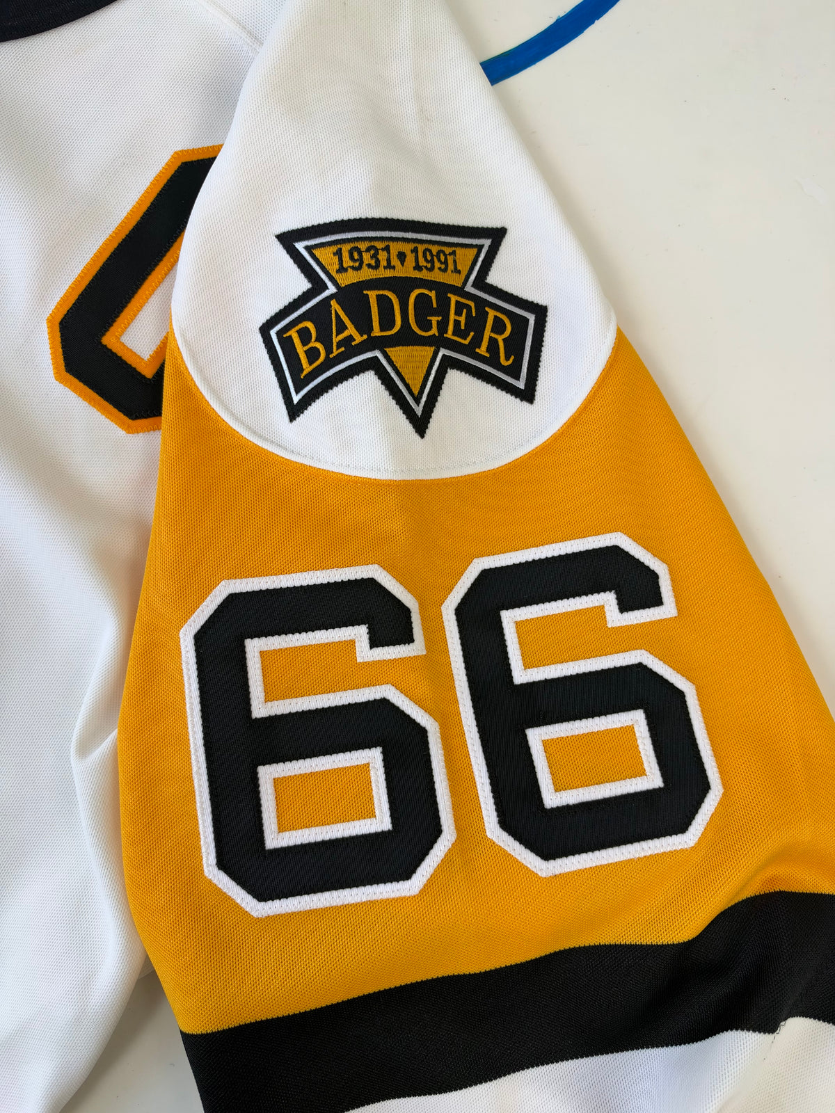 Pittsburgh Penguins Mario Lemieux 1992 Stanley Cup Finals NHL Hockey Jersey (48/Large)