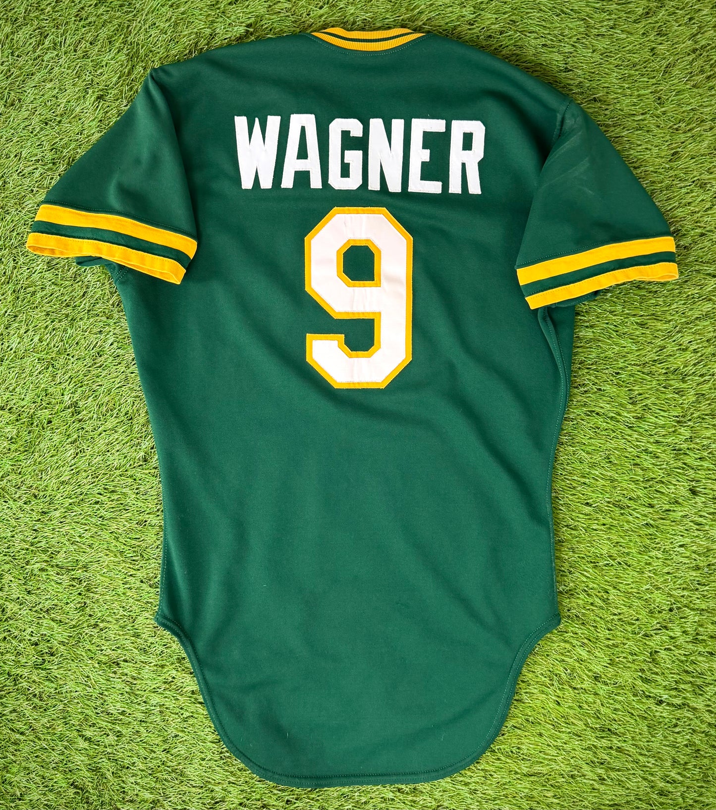 Oakland Athletics Mark Wagner 1984 Game Worn MLB Baseball Jersey (42/Large)