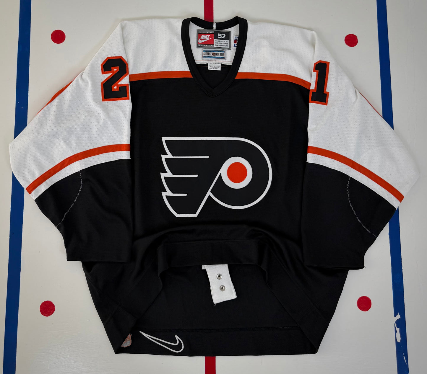 Philadelphia Flyers Dan Kordic 1997-1999 Alternate NHL Hockey Jersey (52/Large)