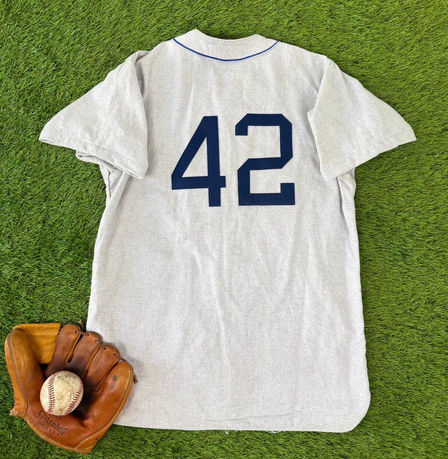 Brooklyn Dodgers 1948 Jackie Robinson MLB Baseball Jersey (36/Medium)