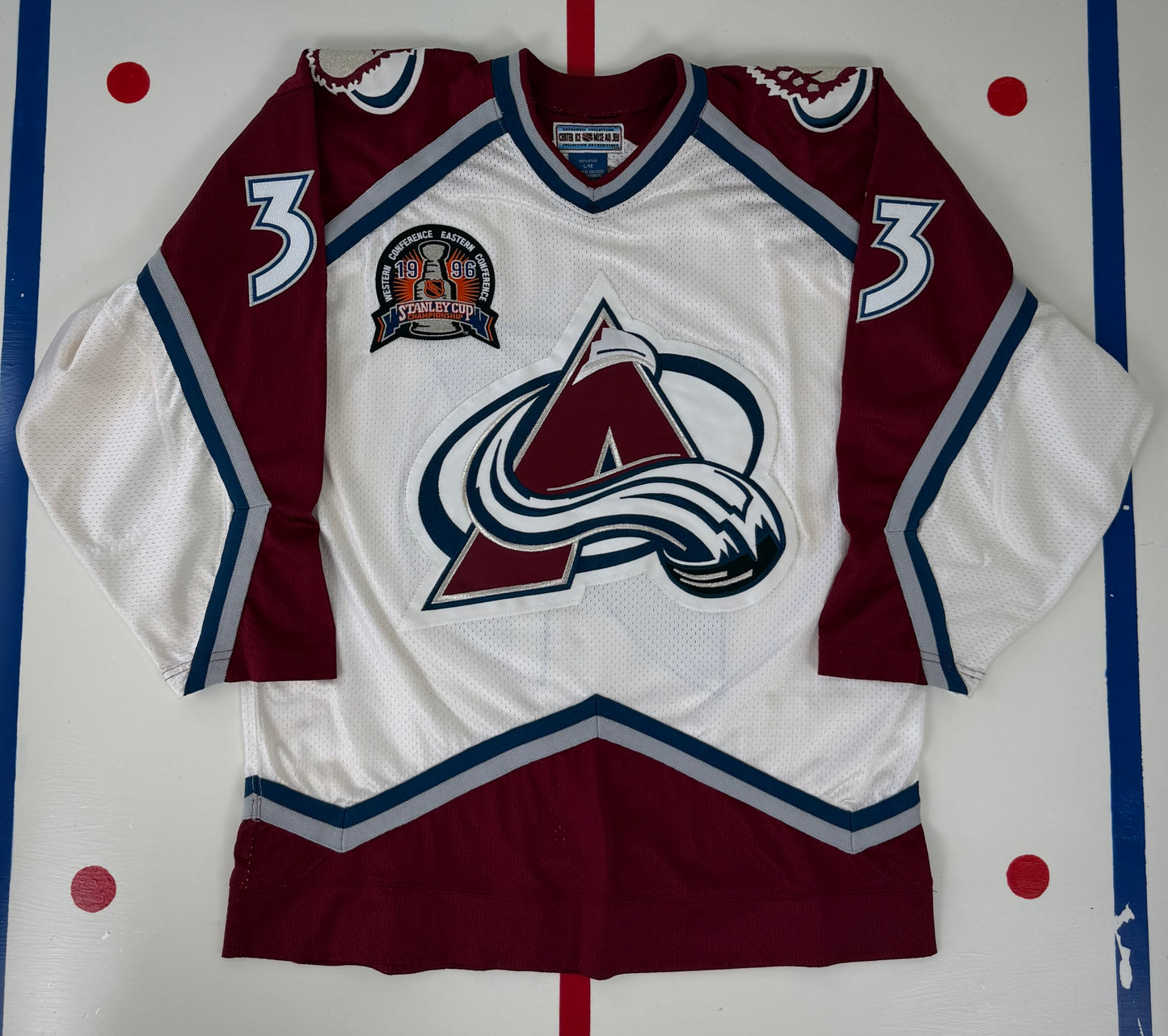 Colorado Avalanche Patrick Roy 1996 Stanley Cup Finals NHL Hockey Jersey (48/Large)
