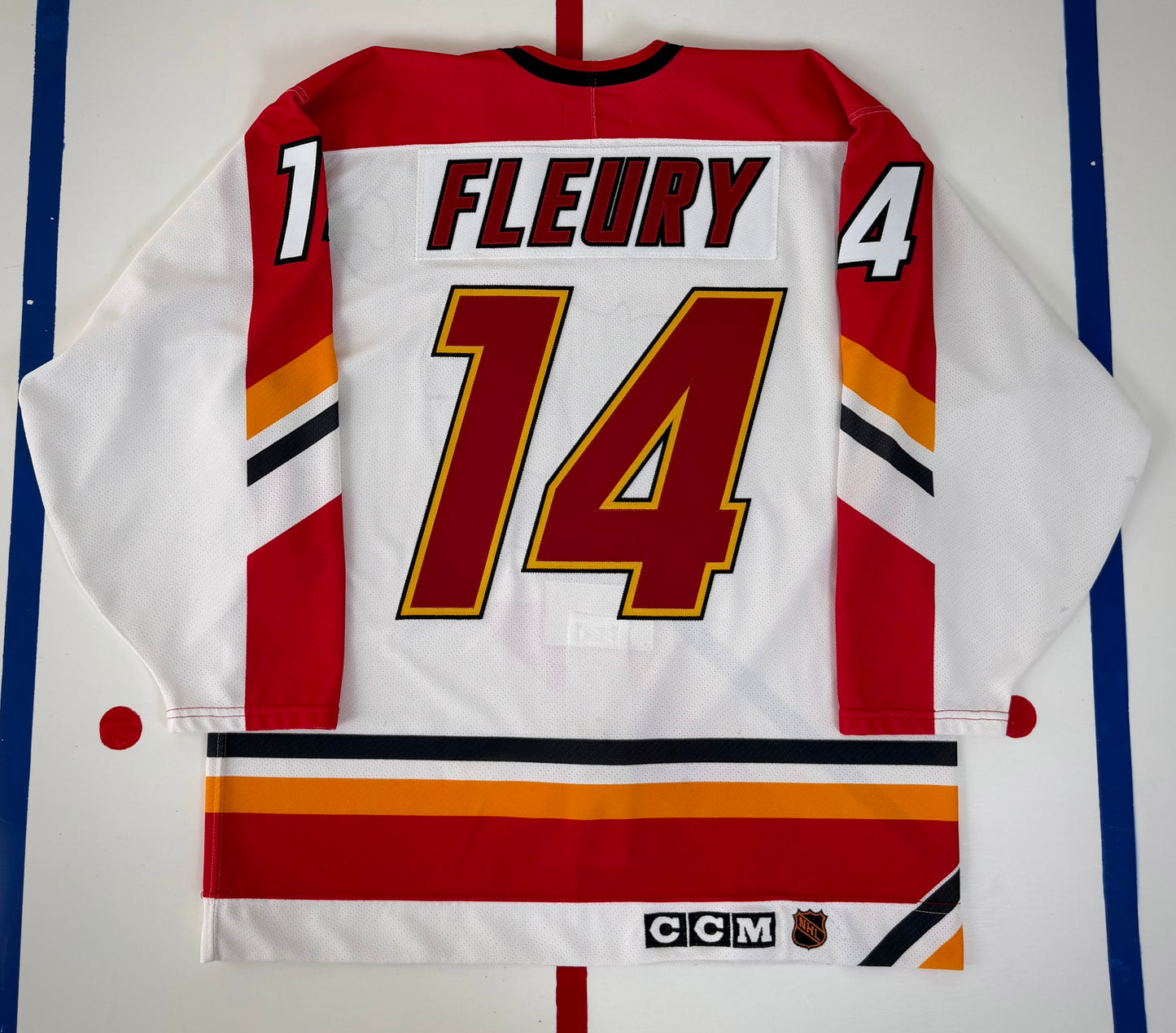 Calgary Flames Theo Fleury 1996-1997 NHL Hockey Jersey (48/Large)