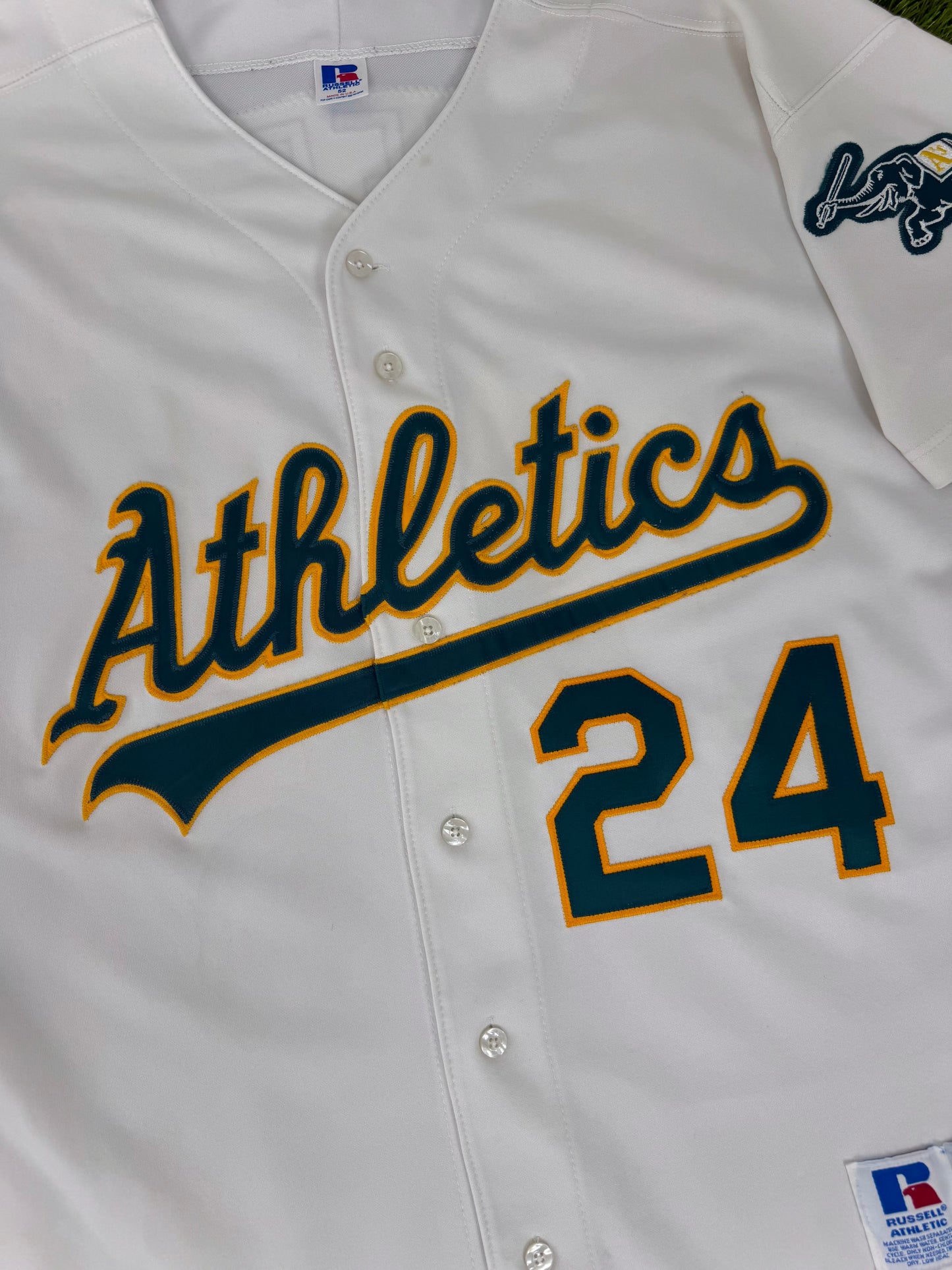 Oakland Athletics Rickey Henderson 1998 MLB Baseball Jersey (52/XXL)