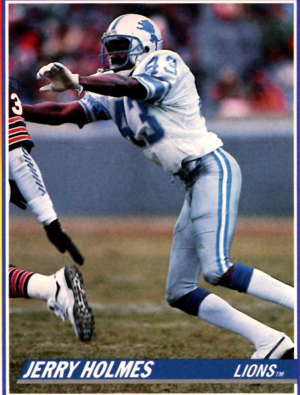 Detroit Lions Jerry Holmes Game Worn Jersey 1988-1989 NFL Football Jersey (40/Medium)