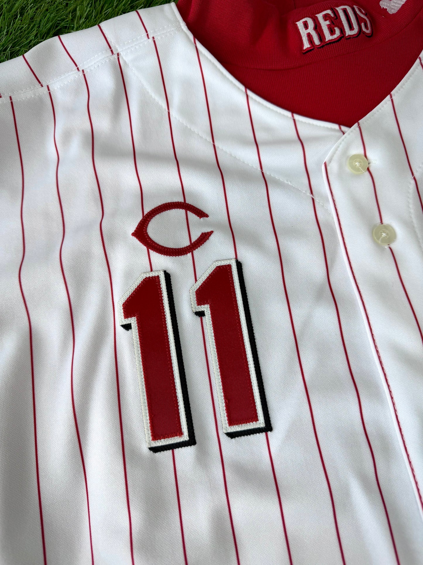 Cincinnati Reds Barry Larkin 2001 MLB Baseball Jersey (56/XXXL)