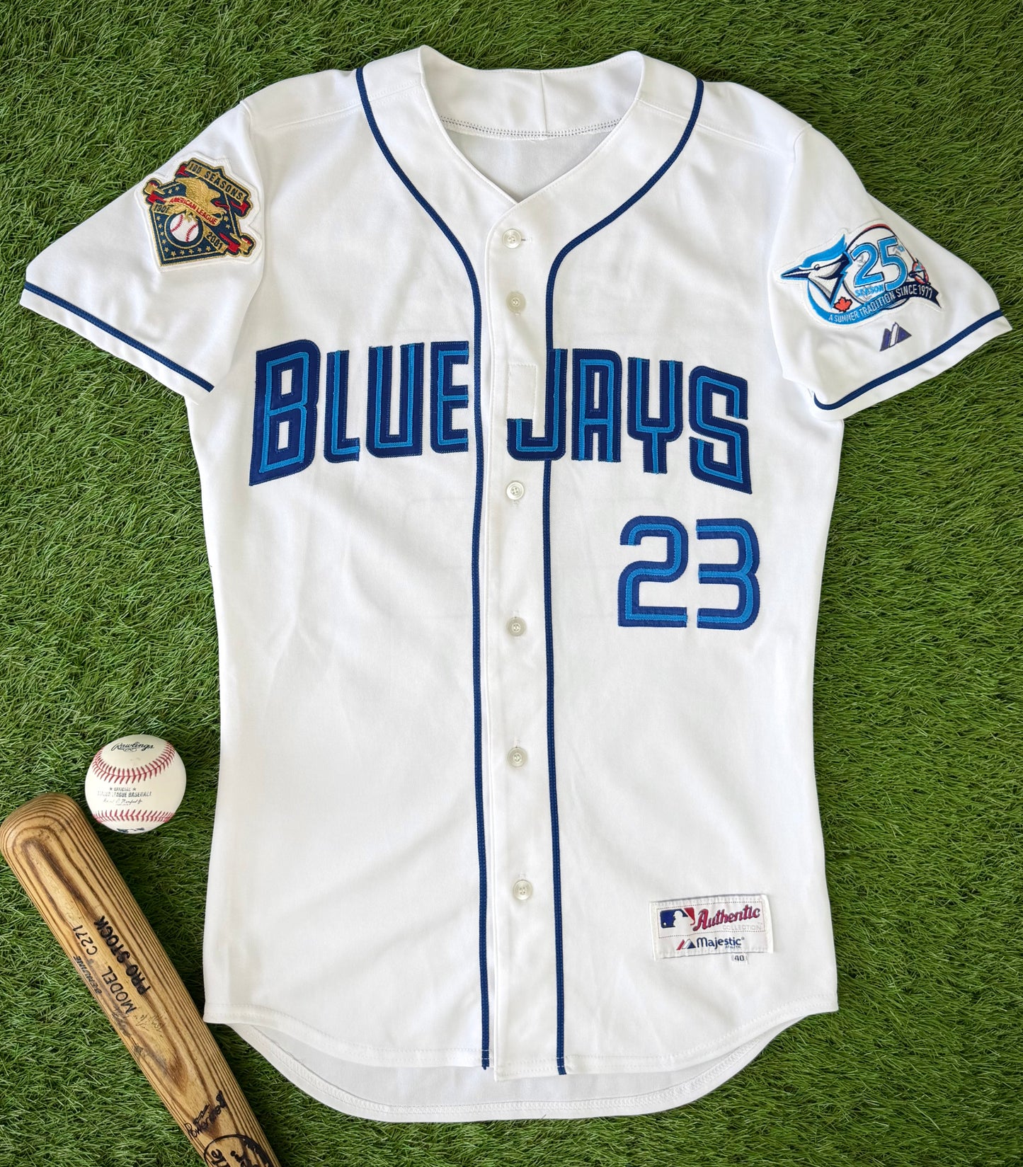 Toronto Blue Jays Jose Cruz 2001 MLB Baseball Jersey (40/Medium)