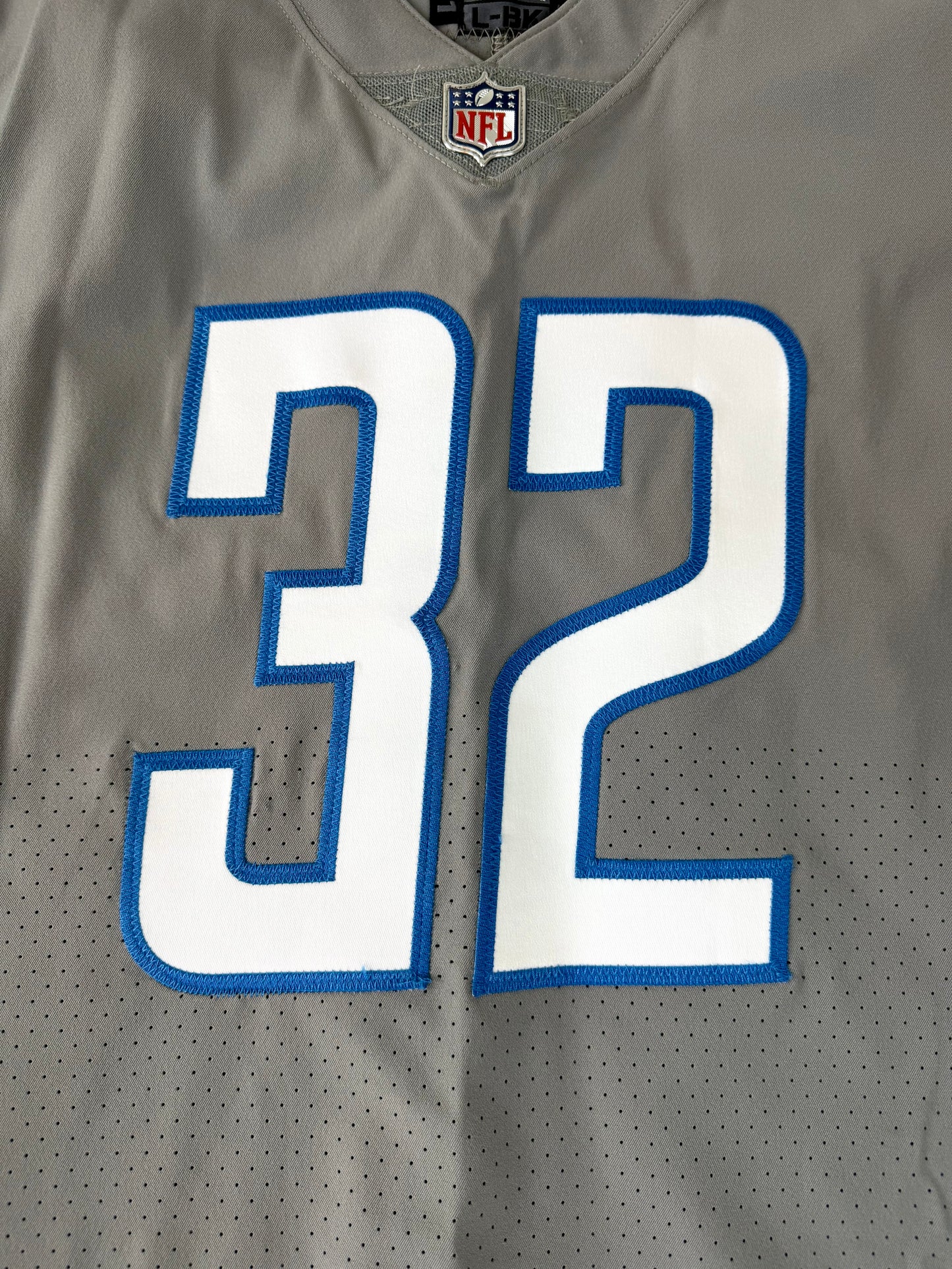 Detroit Lions D’Andre Swift 2021 Game Issued Gray Alternate NFL Football Jersey (40/Medium)