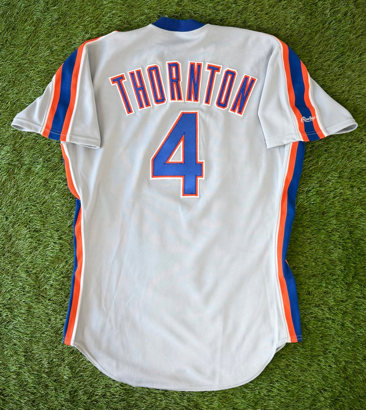 New York Mets Lou Thornton 1989 Game Worn MLB Baseball Jersey (42/Large)
