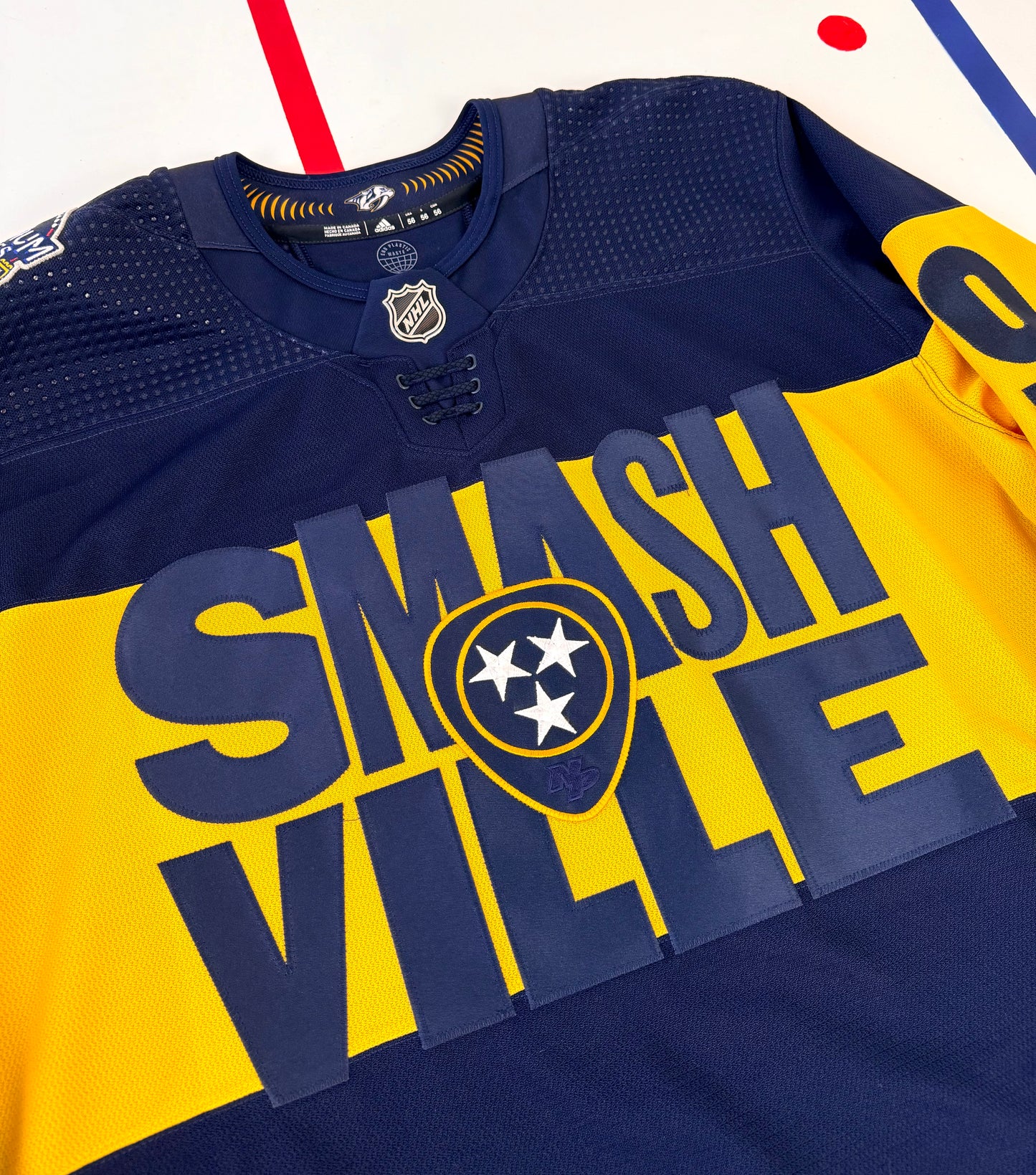 Nashville Predators Filip Forsberg 2022 NHL Stadium Series Hockey Jersey (56/XXL)