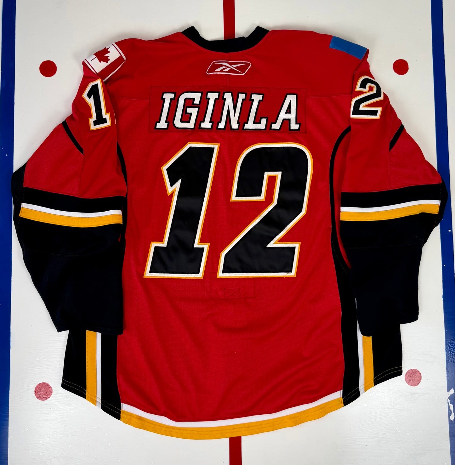 Calgary Flames Jarome Iginla 2007-2008 NHL Hockey Jersey (60/XXXL)