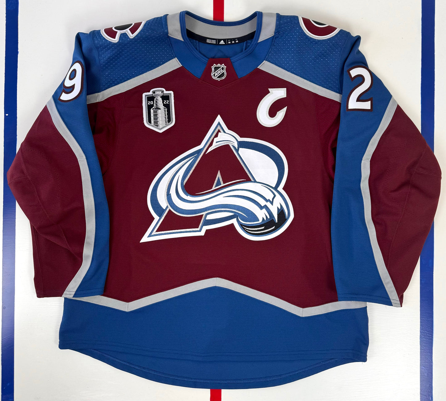 Colorado Avalanche Gabriel Landeskog 2022 Stanley Cup Finals NHL Hockey Jersey (56/XXL)